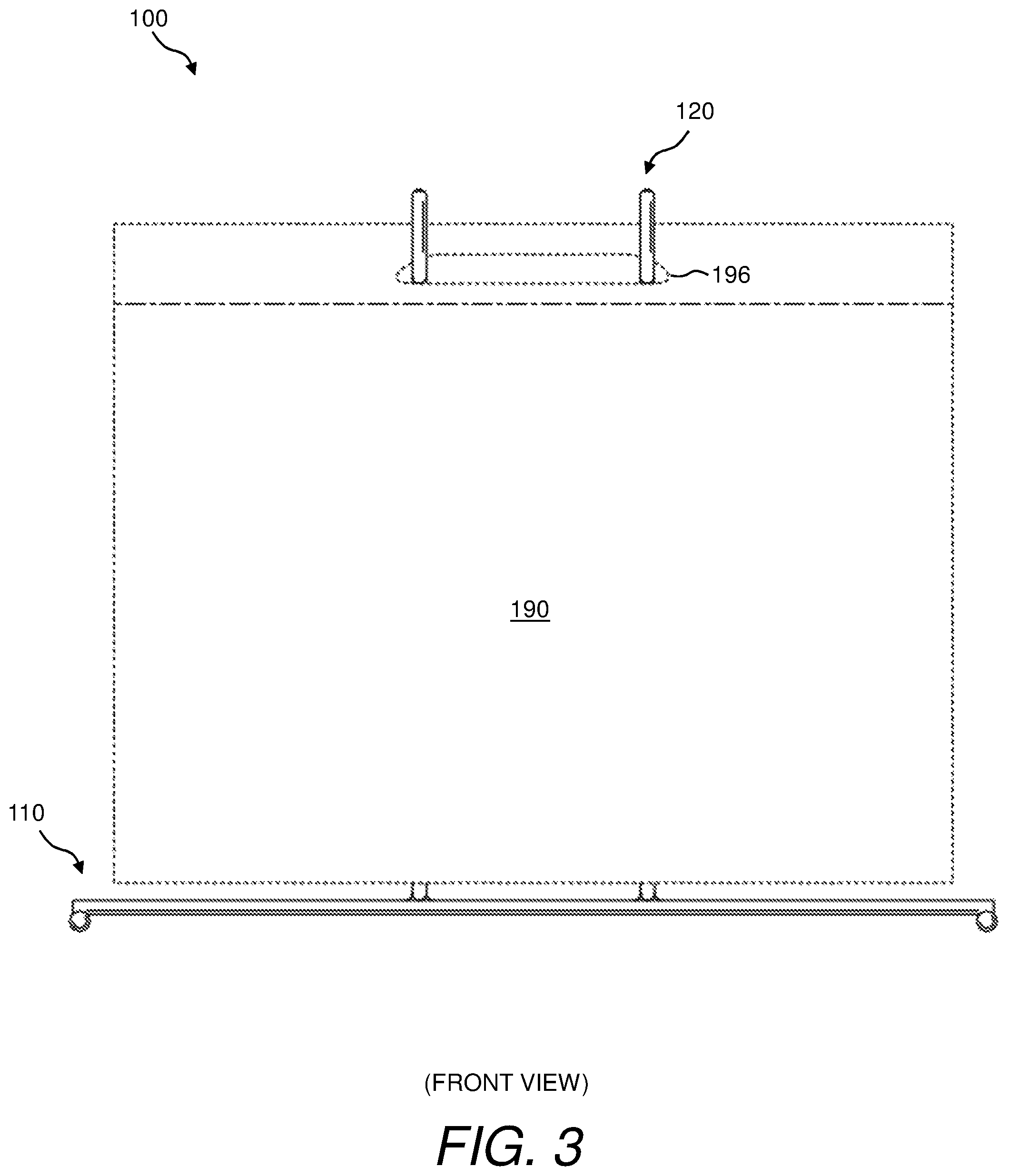 Patent US11780630 Figure 3 – Bag rack and method of using same