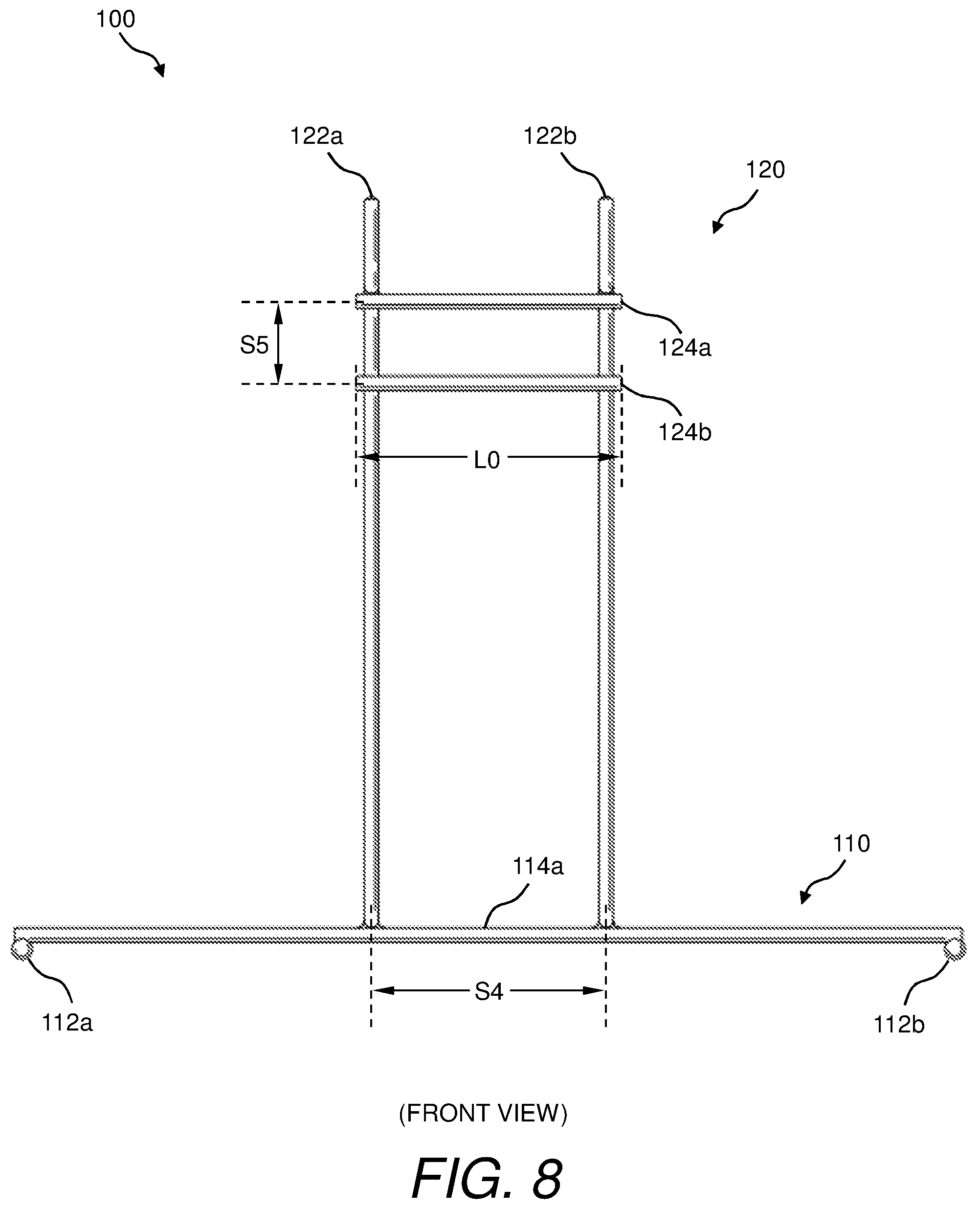 Patent US11780630 Figure 8 – Bag rack and method of using same