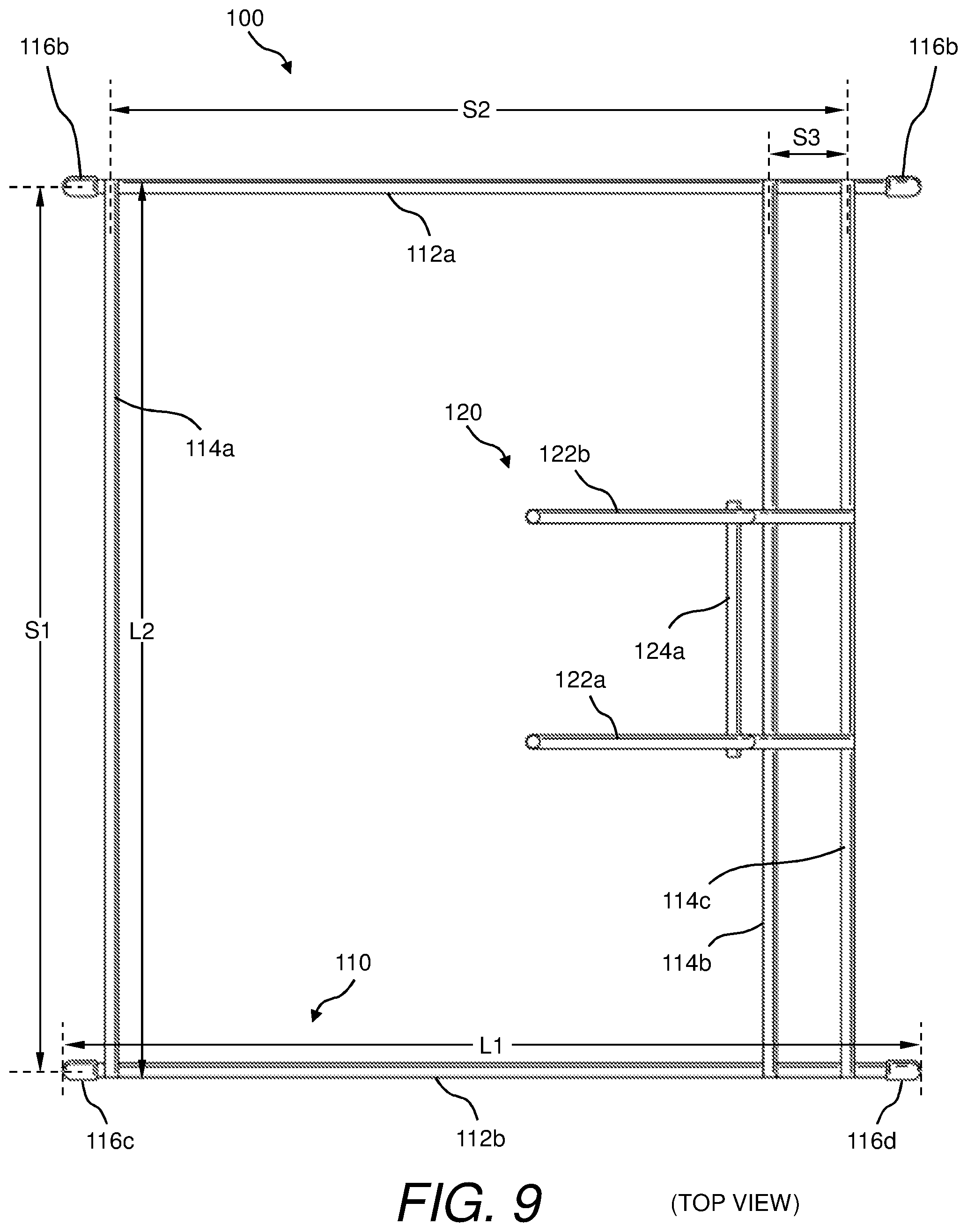 Patent US11780630 Figure 9 – Bag rack and method of using same