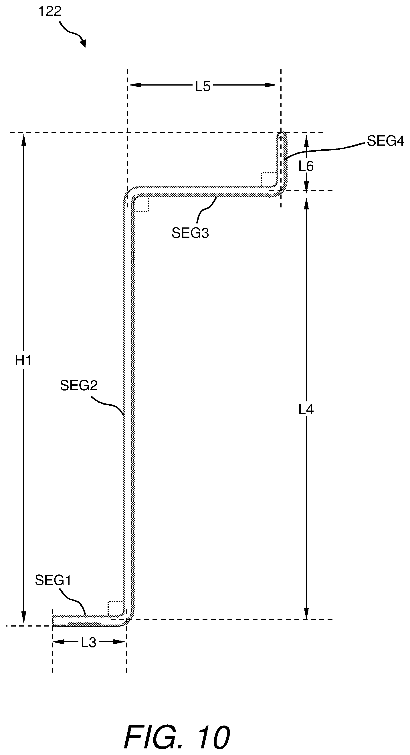 Patent US11780630 Figure 10 – Bag rack and method of using same