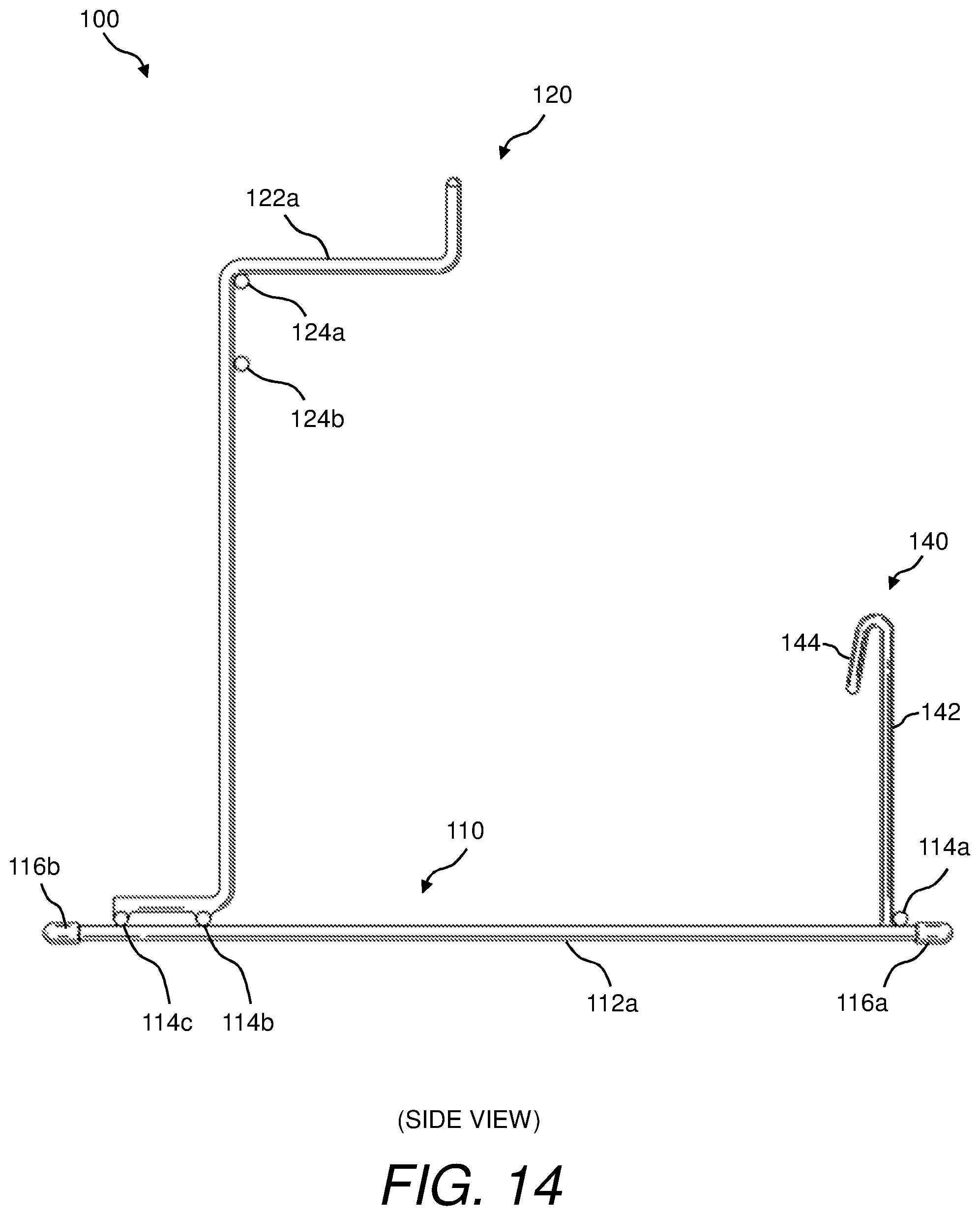 Patent US11780630 Figure 14 – Bag rack and method of using same