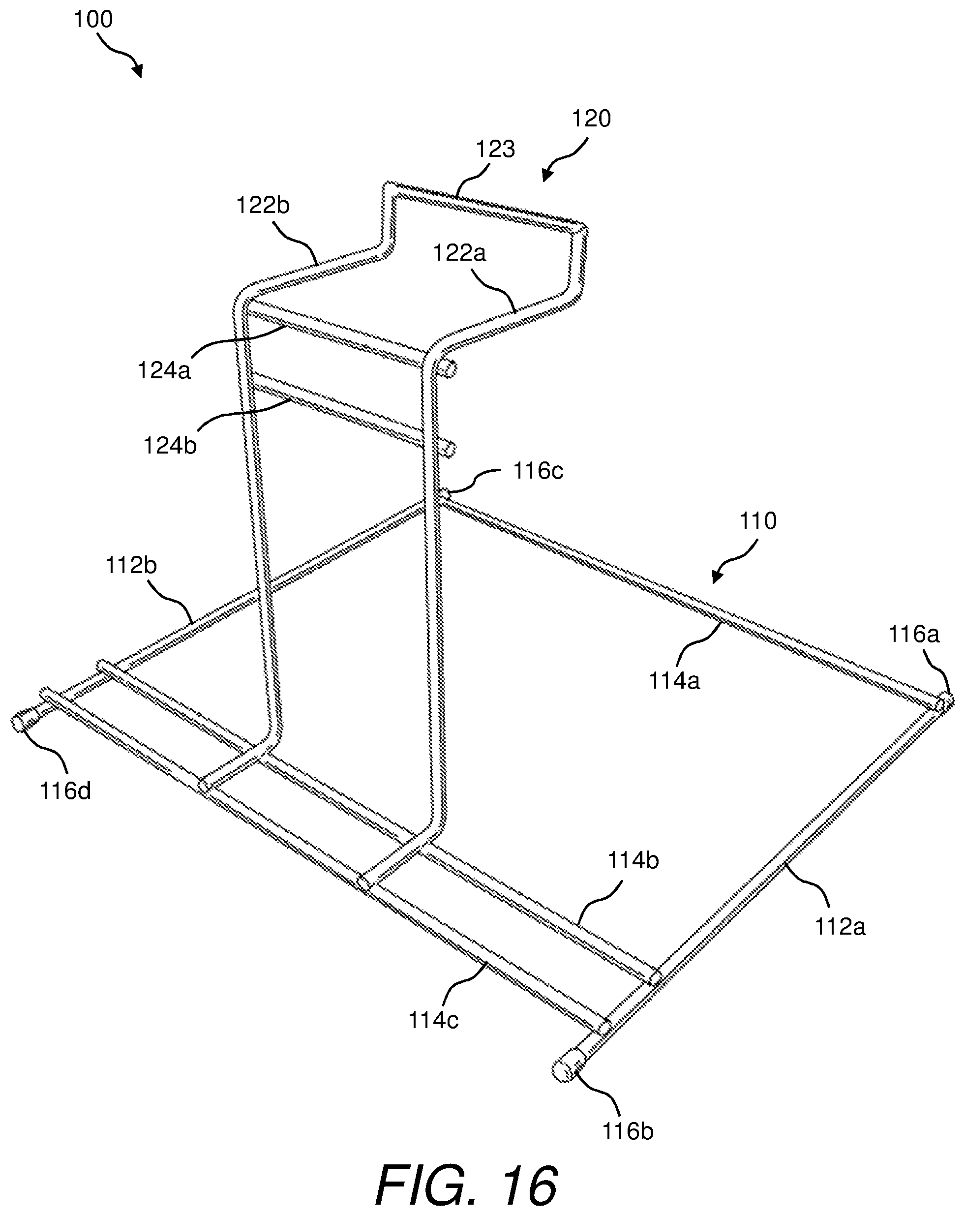 Patent US11780630 Figure 16 – Bag rack and method of using same