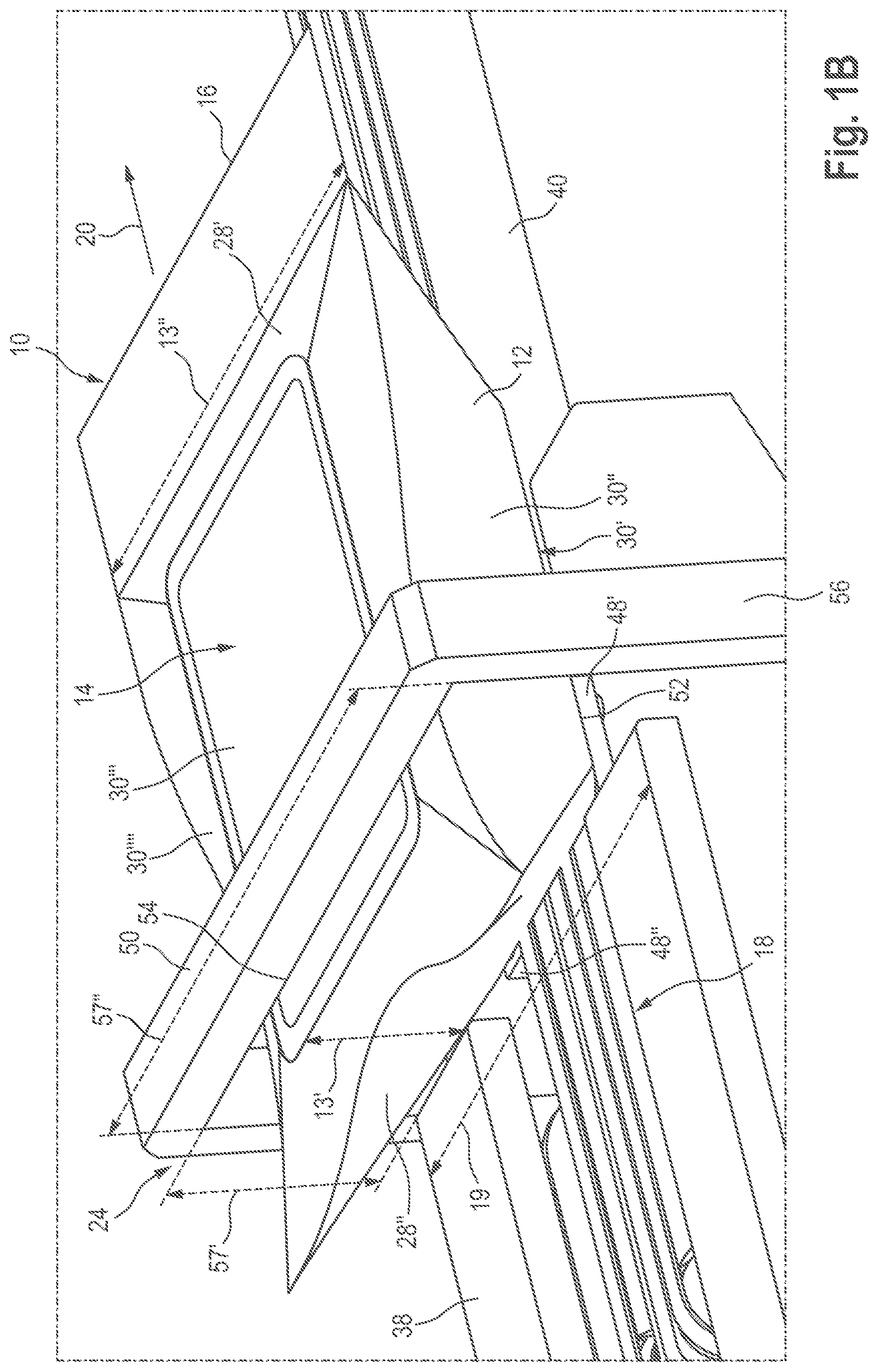 Patent US11780631 Figure 2 – Unpacking system for an object, in particular a pharmaceutical or cosmetic object, packed in an item of packaging, in particular a pouch