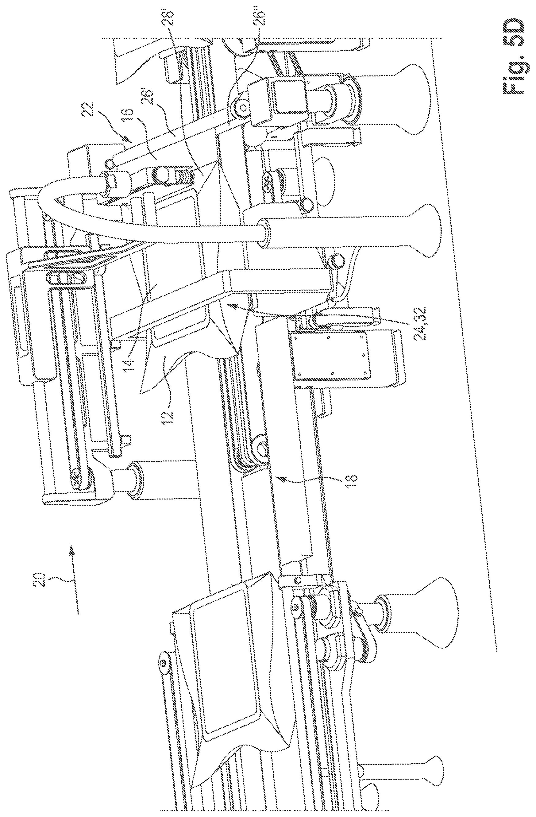 Patent US11780631 Figure 9 – Unpacking system for an object, in particular a pharmaceutical or cosmetic object, packed in an item of packaging, in particular a pouch