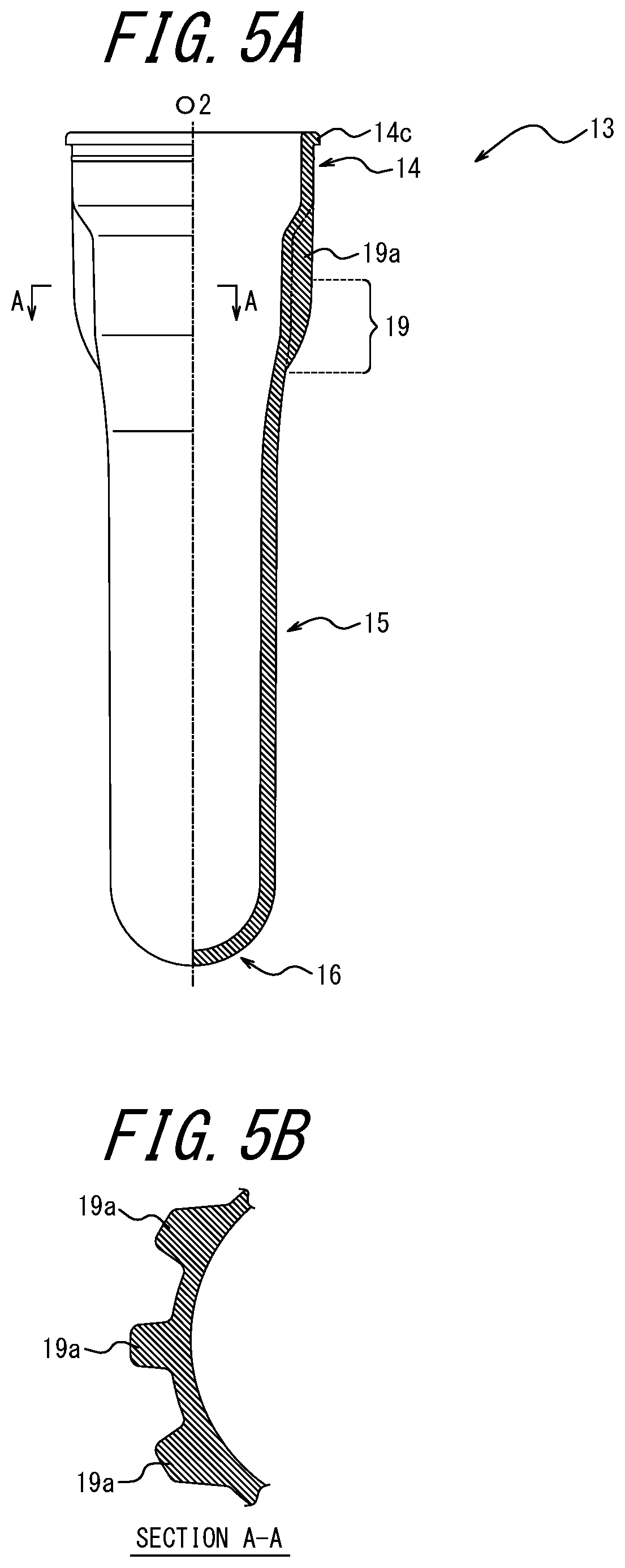 Patent US11780633 Figure 5 – Synthetic resin-made container, preform, and method of manufacturing synthetic resin-made container