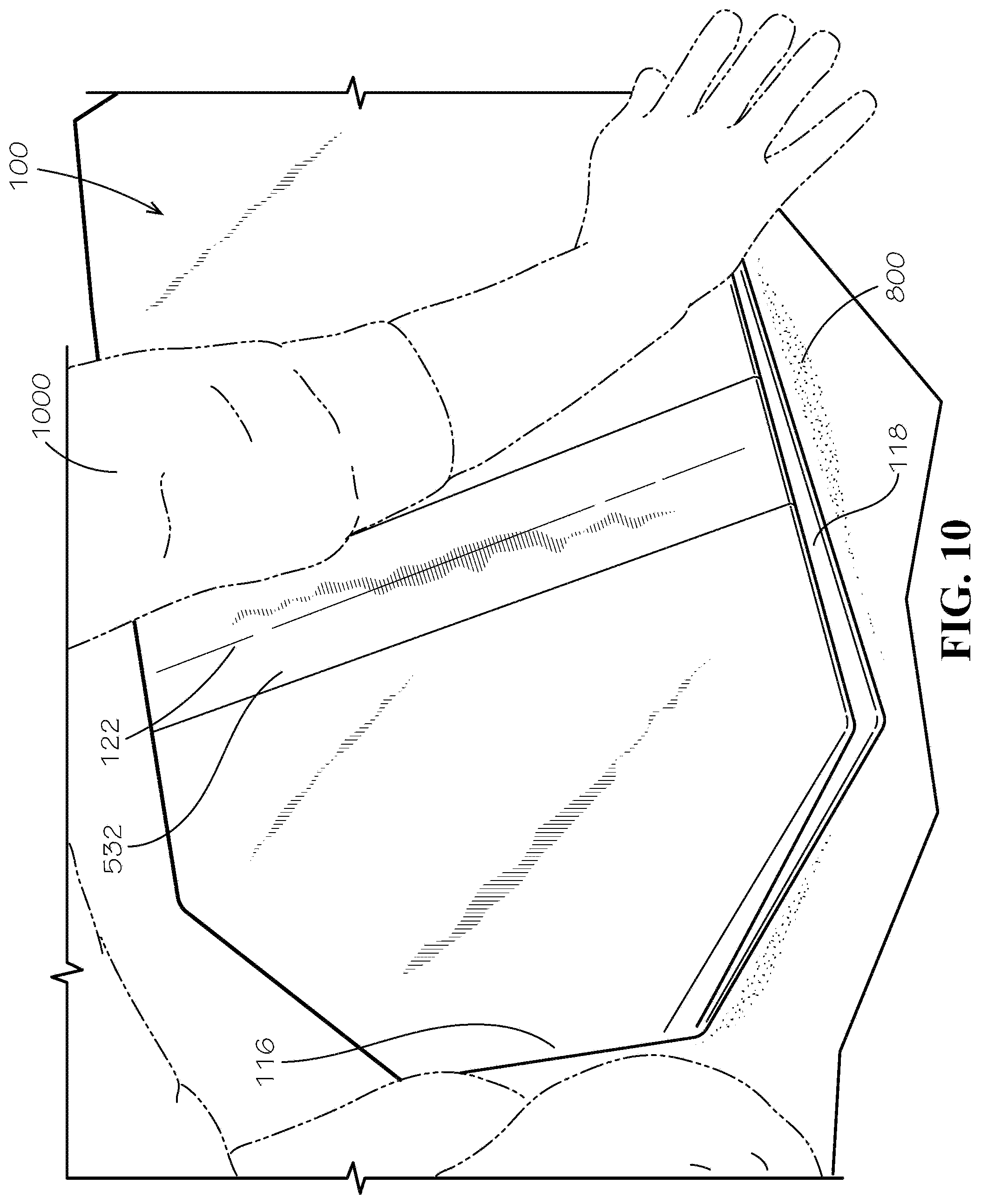 Patent US11780635 Figure 10 – Perforated collapsible box