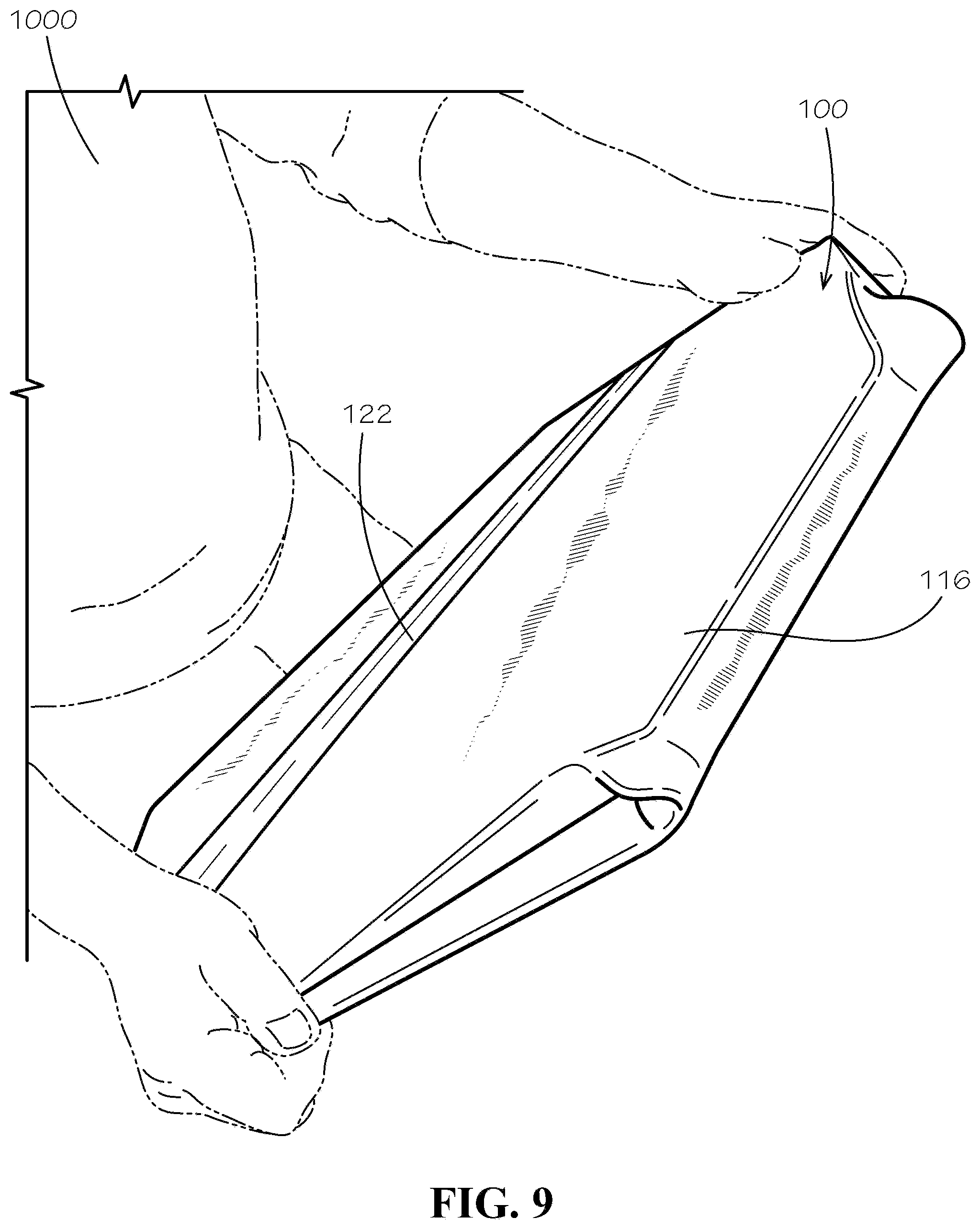 Patent US11780636 Figure 9 – Perforated collapsible box