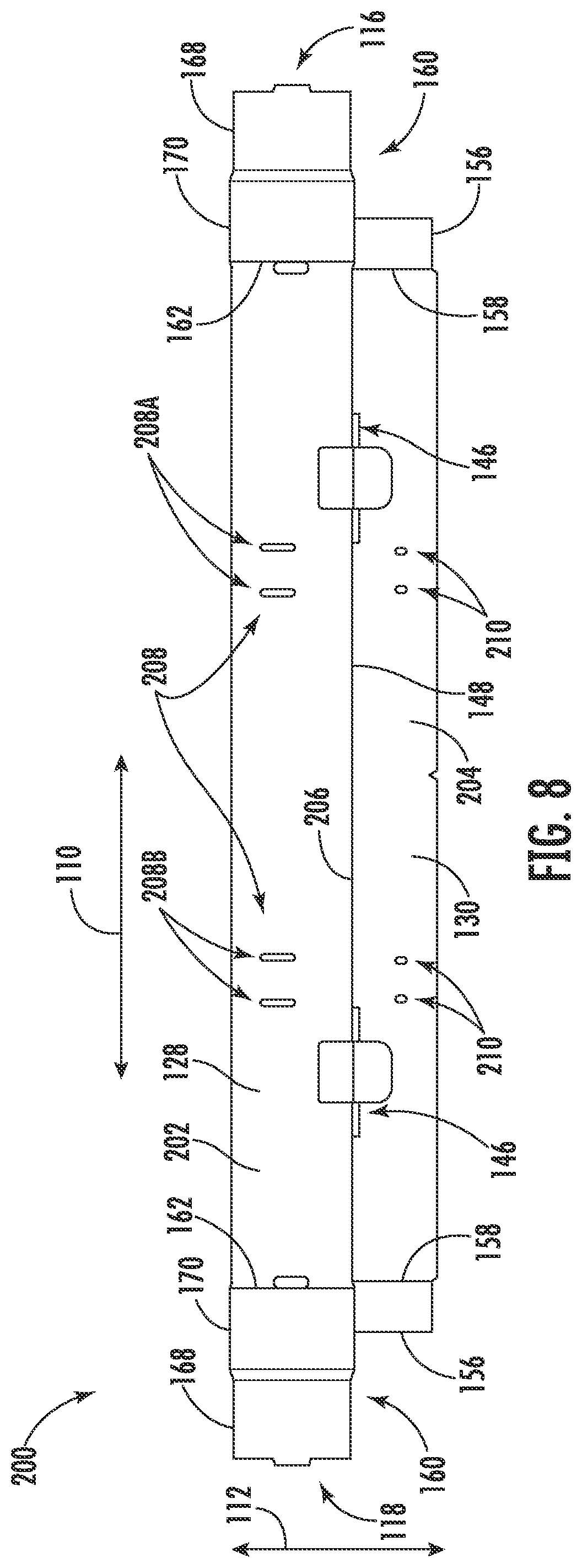 Patent US11780638 Figure 8 – Method for installing a covering relative to a frame of an architectural structure and associated alignment tools