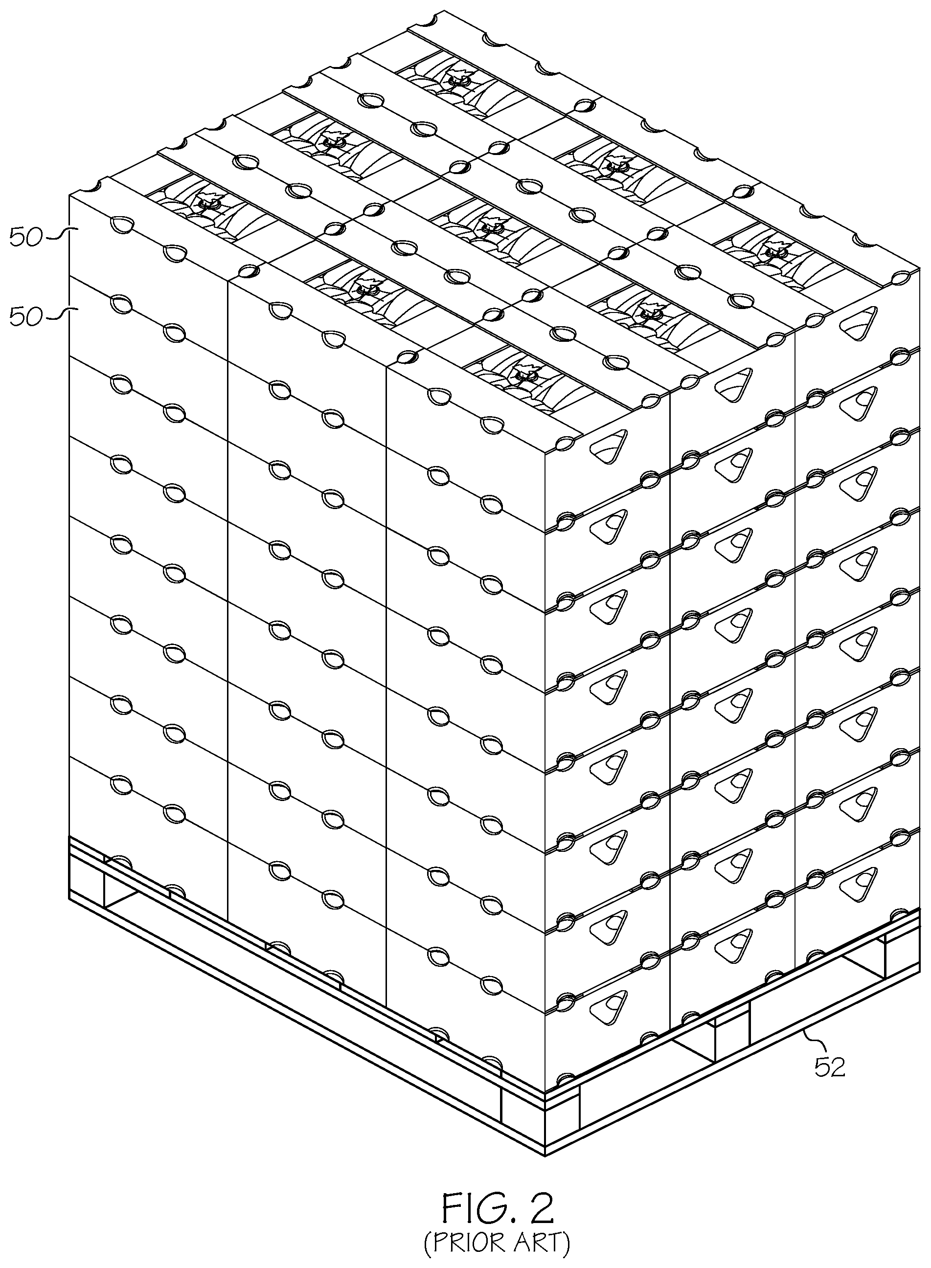 Patent US11780639 Figure 3 – Optimized system, box and bag for packing, shipping, storing and displaying produce