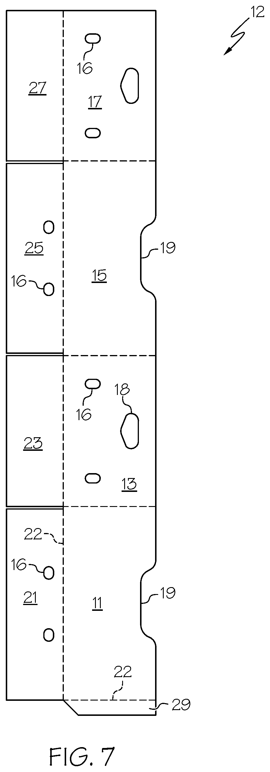 Patent US11780639 Figure 8 – Optimized system, box and bag for packing, shipping, storing and displaying produce