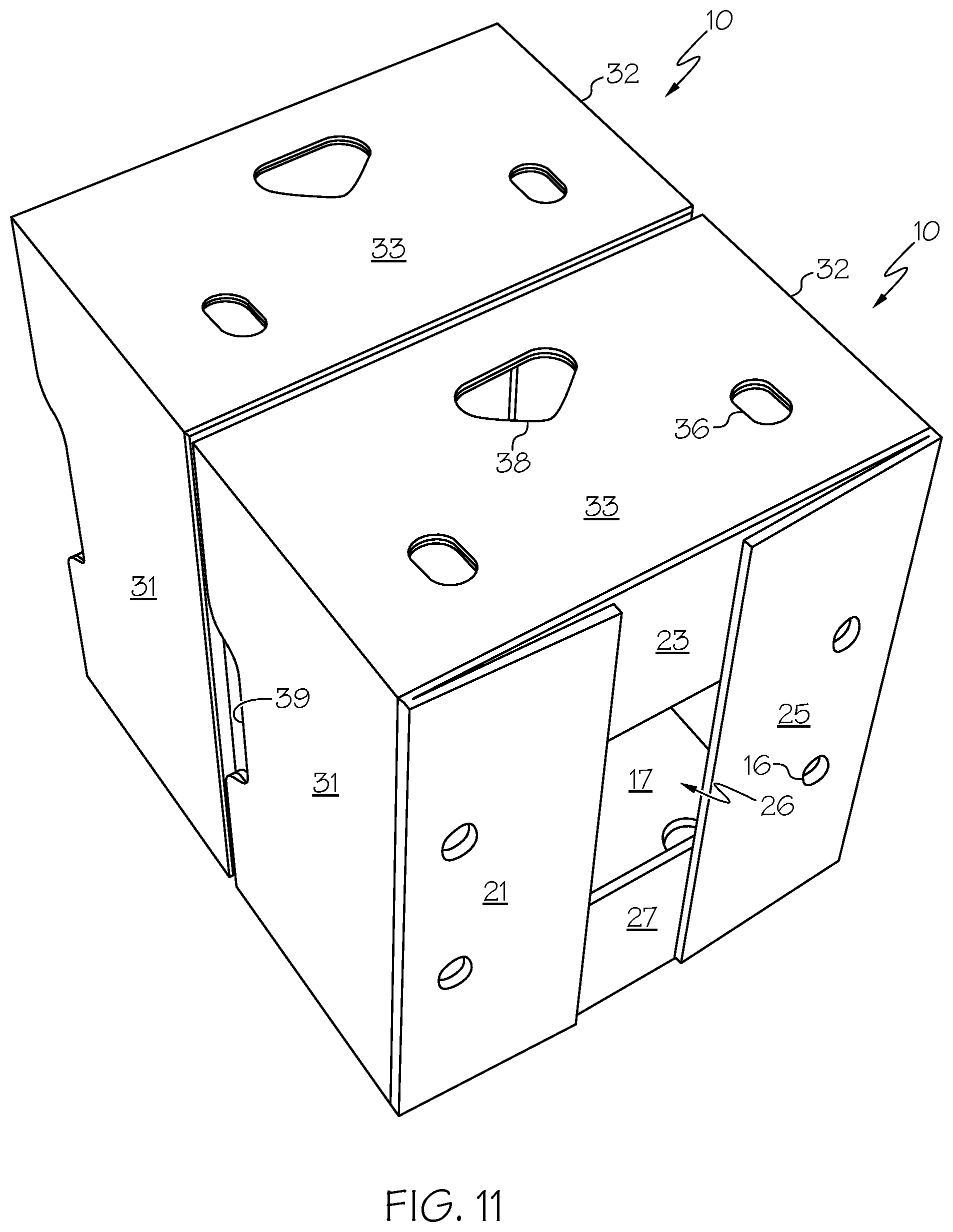 Patent US11780639 Figure 12 – Optimized system, box and bag for packing, shipping, storing and displaying produce