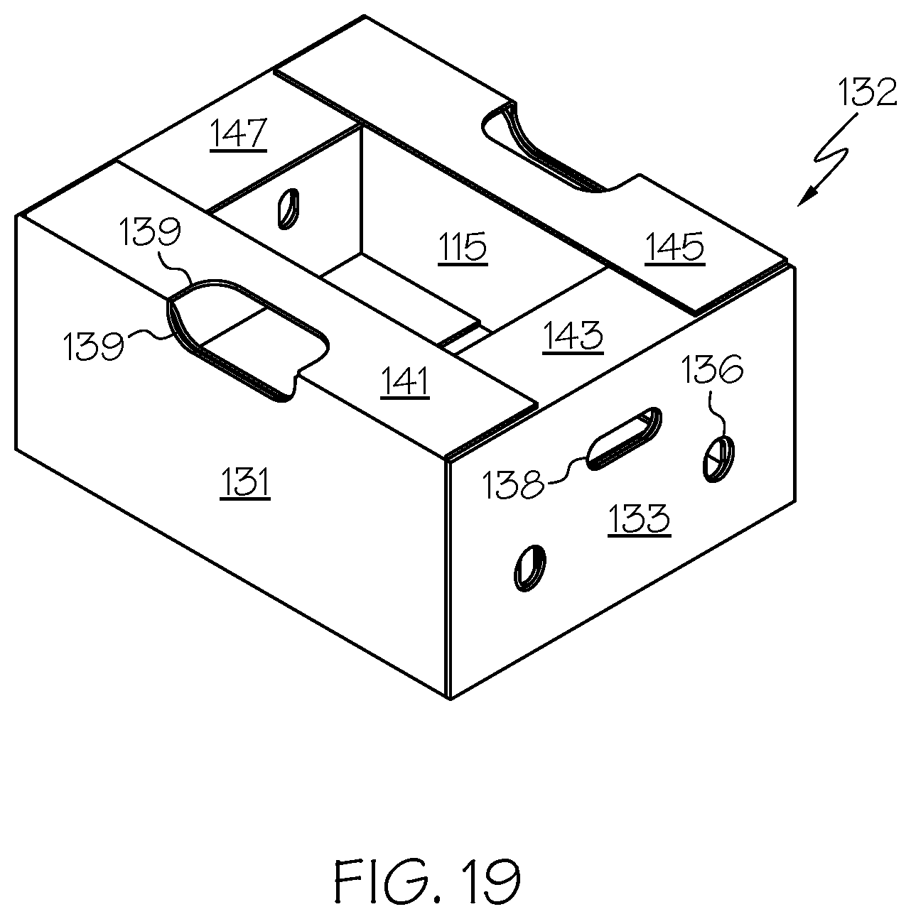 Patent US11780639 Figure 17 – Optimized system, box and bag for packing, shipping, storing and displaying produce