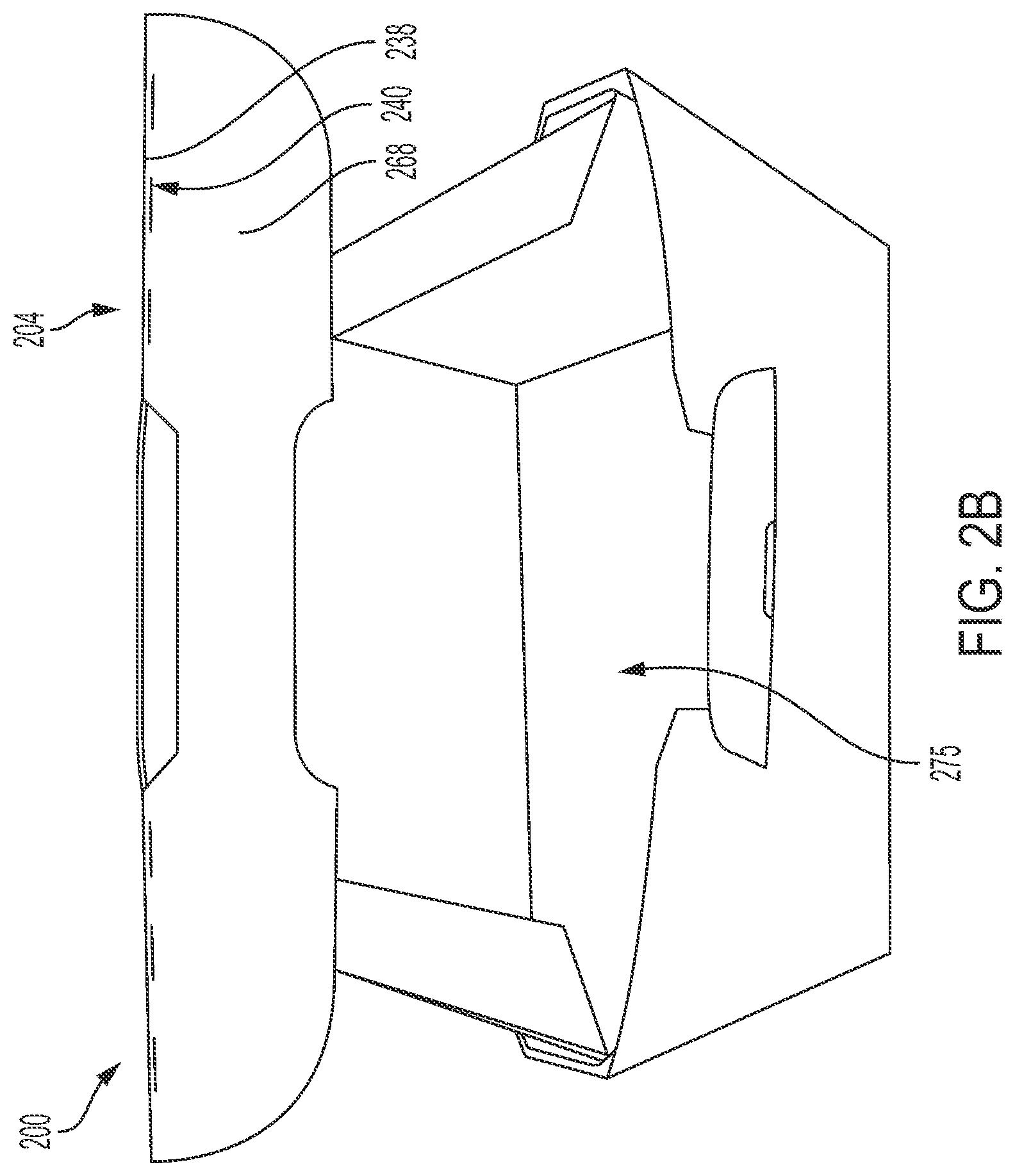 Patent US11780641 Figure 4 – Tamper-evident container having release flap and closure tab