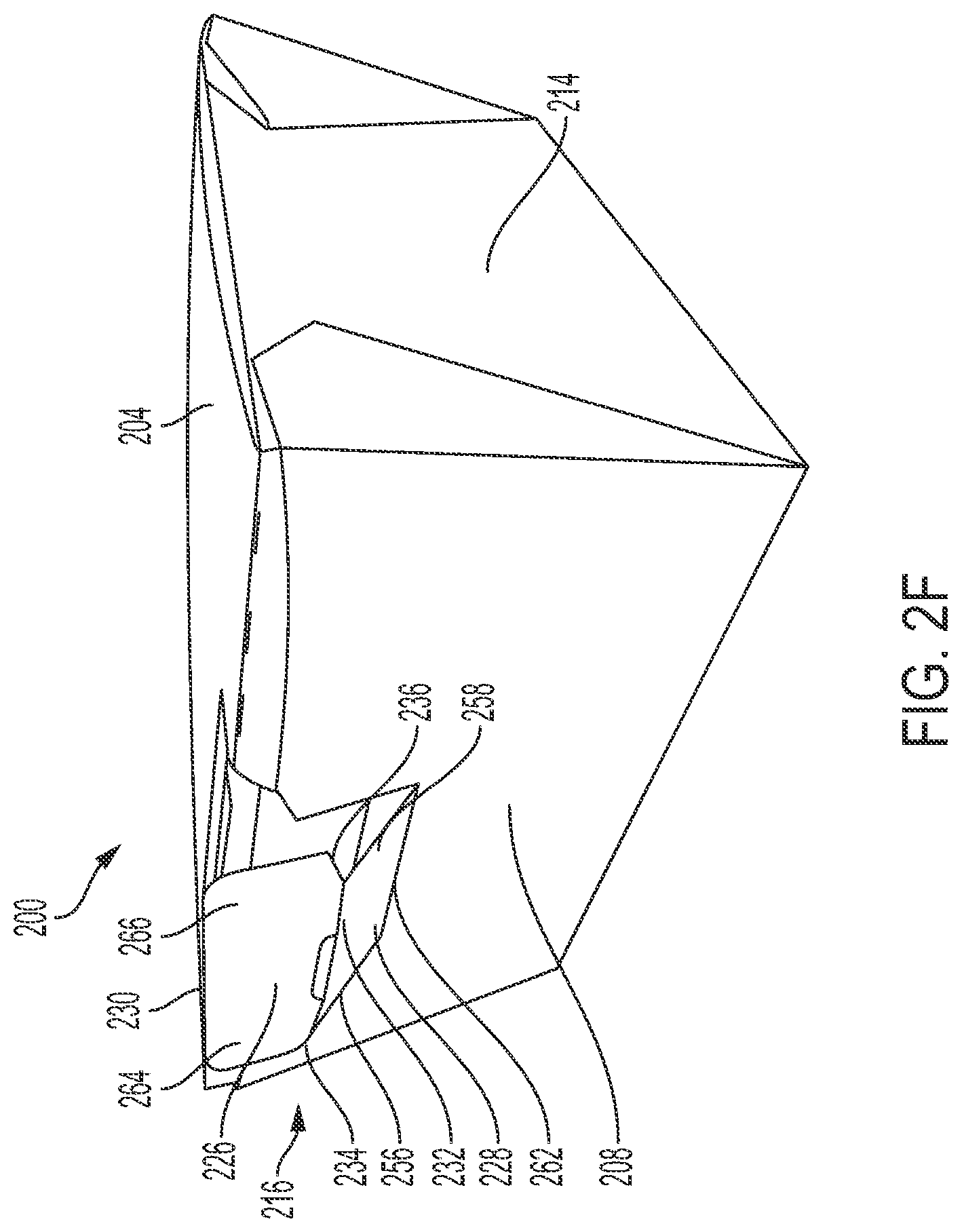 Patent US11780641 Figure 8 – Tamper-evident container having release flap and closure tab