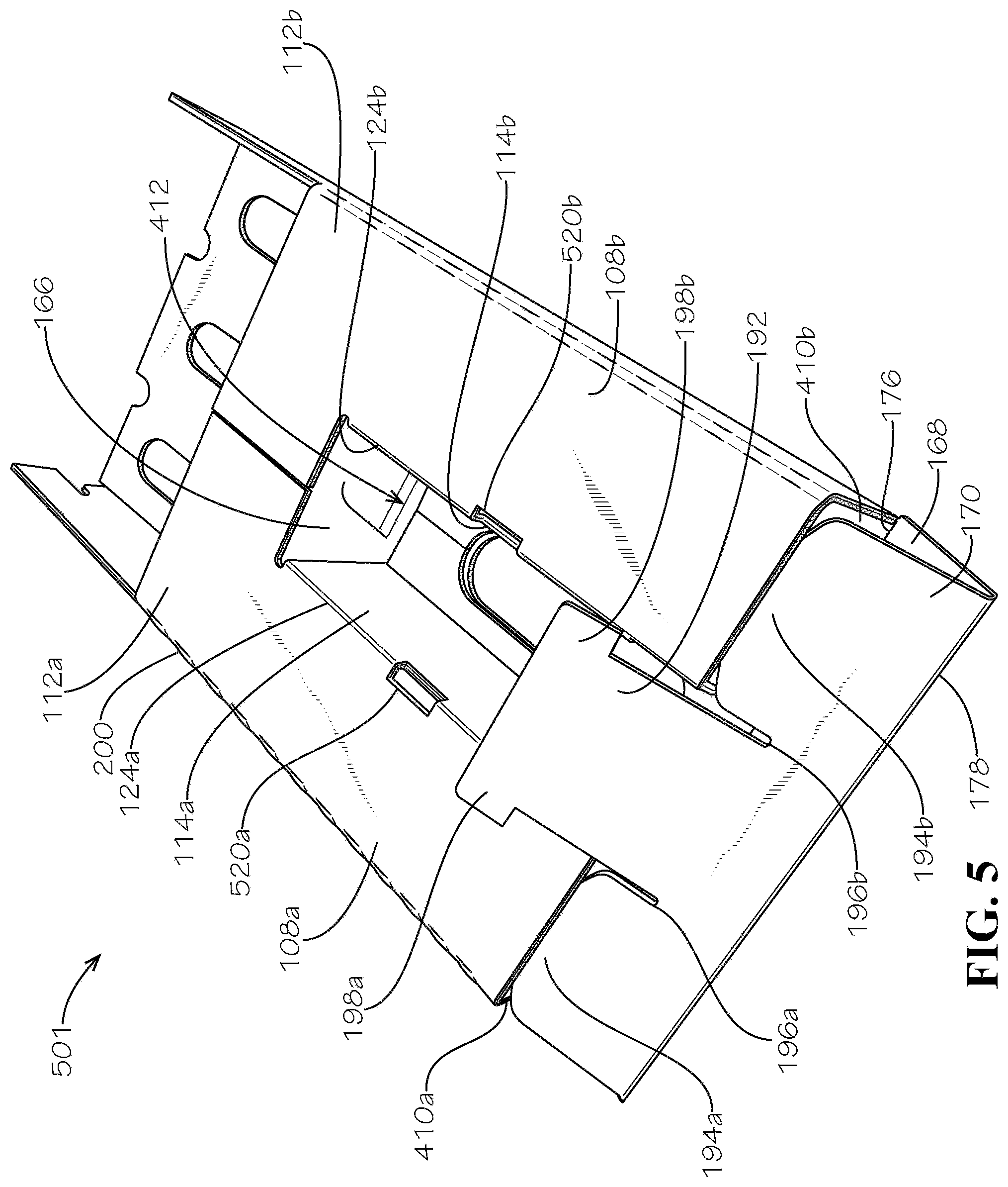 Patent US11780642 Figure 5 – Three-pack beverage box