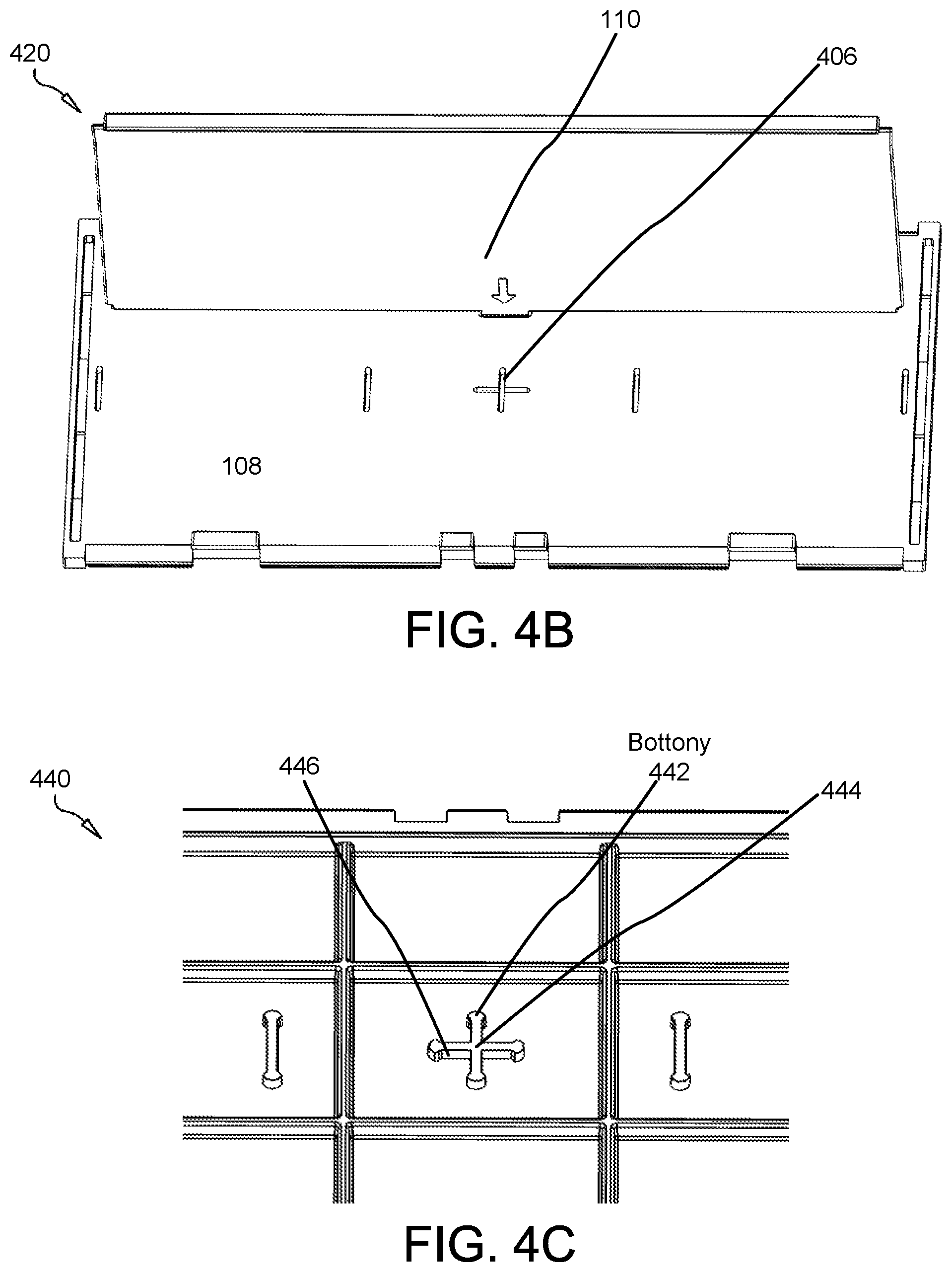 Patent US11780644 Figure 5 – Multiconfigurable, collapsible, modular tote container