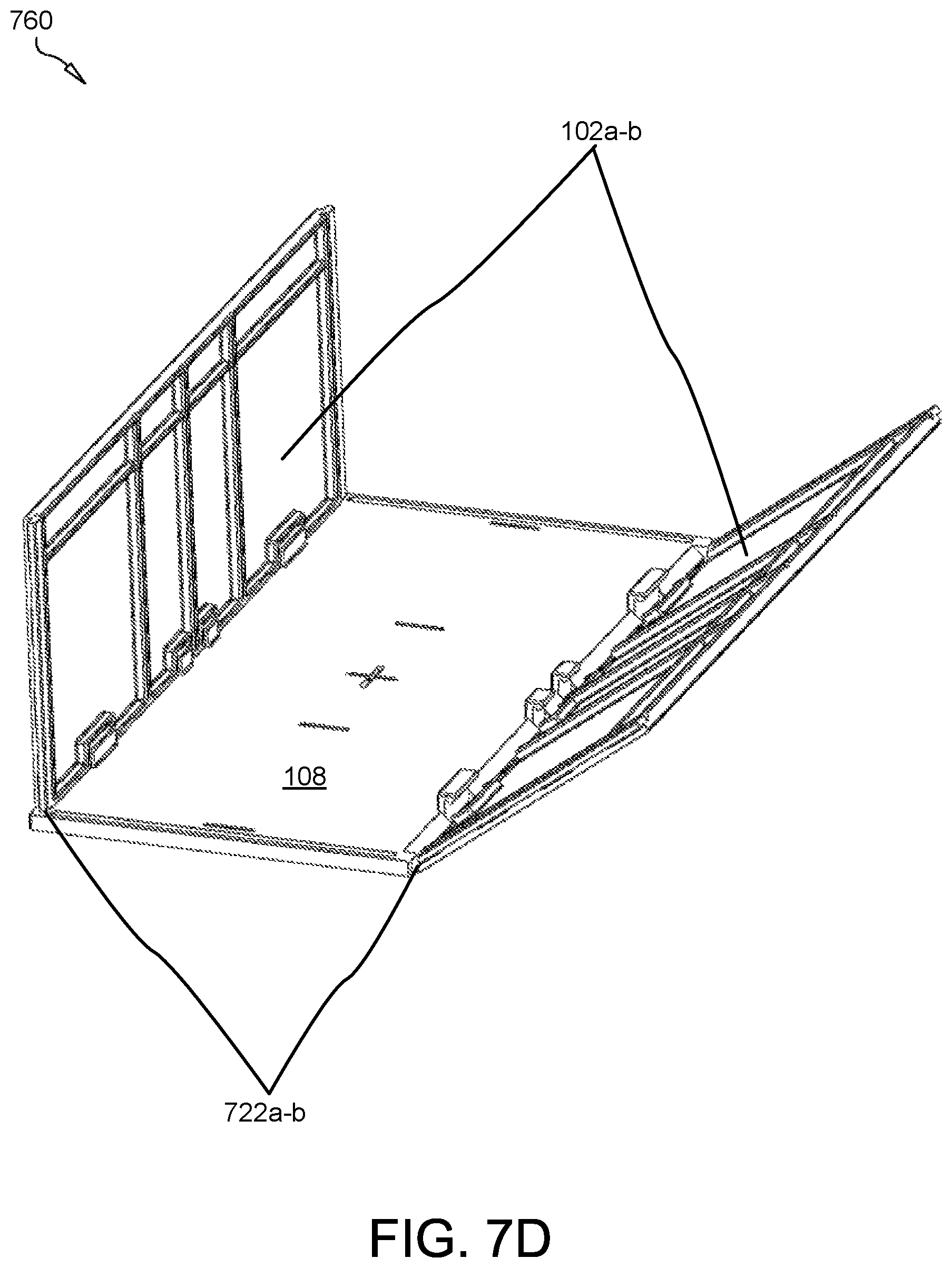 Patent US11780644 Figure 11 – Multiconfigurable, collapsible, modular tote container