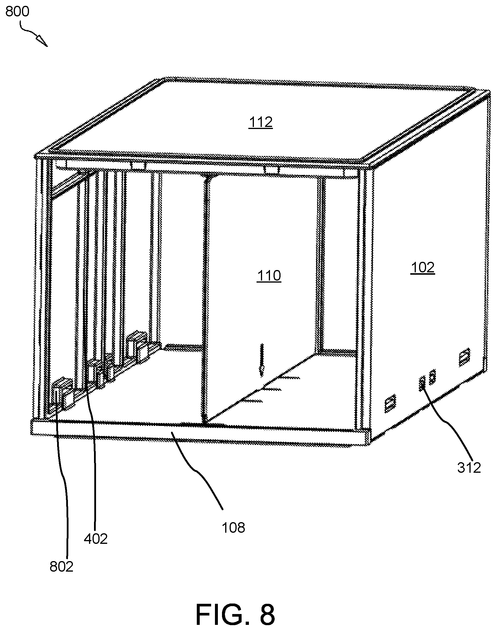 Patent US11780644 Figure 12 – Multiconfigurable, collapsible, modular tote container