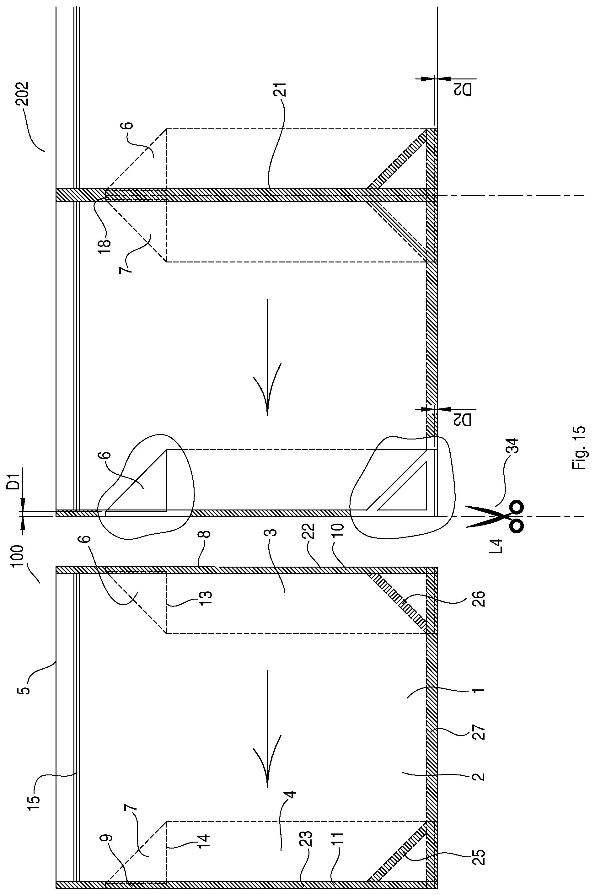 Patent US11780646 Figure 15 – Production of airtight packages with side gussets