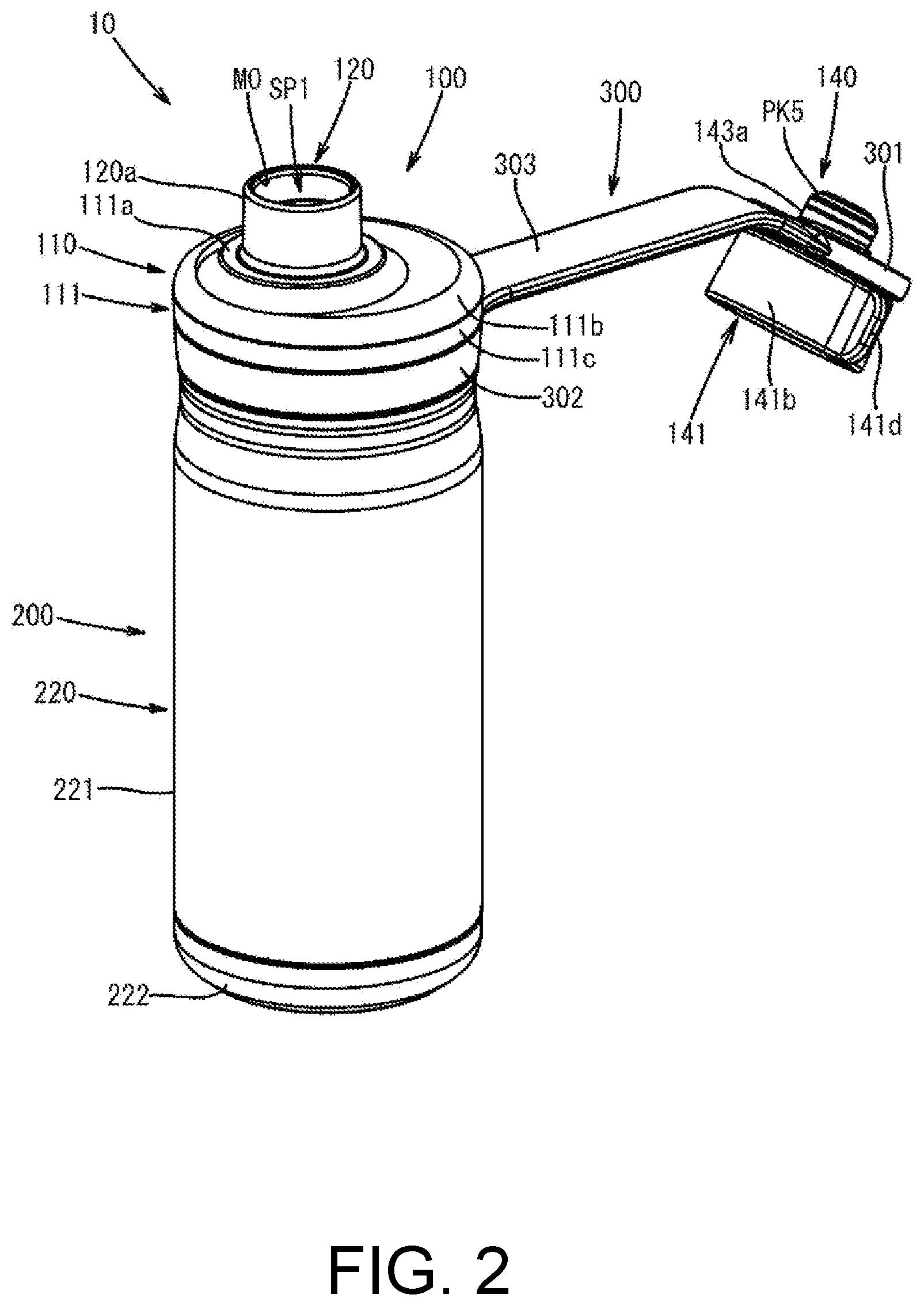 Patent US11780649 Figure 2 – Plug body and beverage container