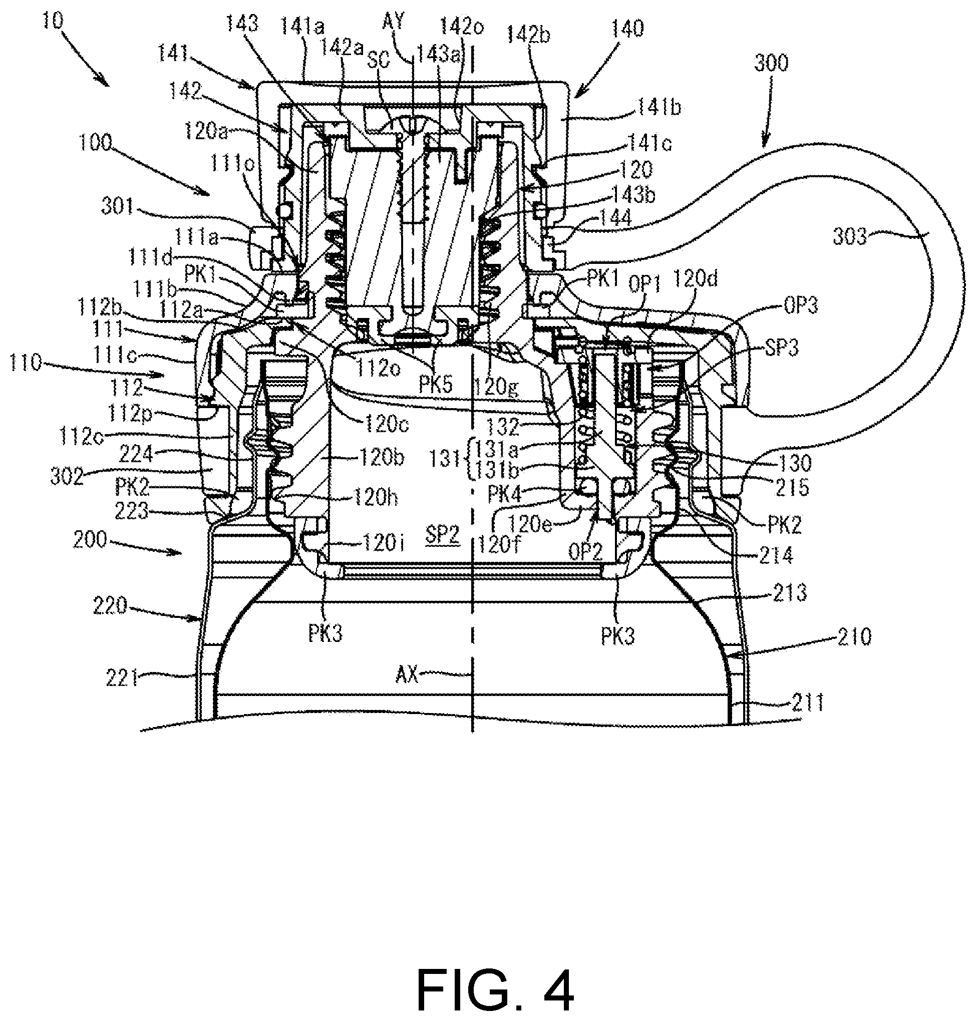 Patent US11780649 Figure 4 – Plug body and beverage container