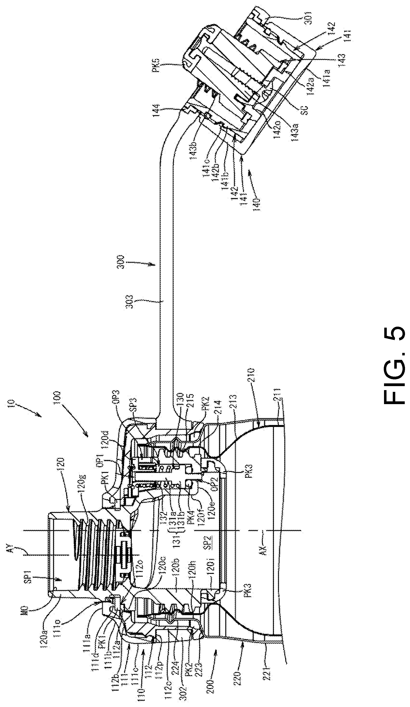 Patent US11780649 Figure 5 – Plug body and beverage container