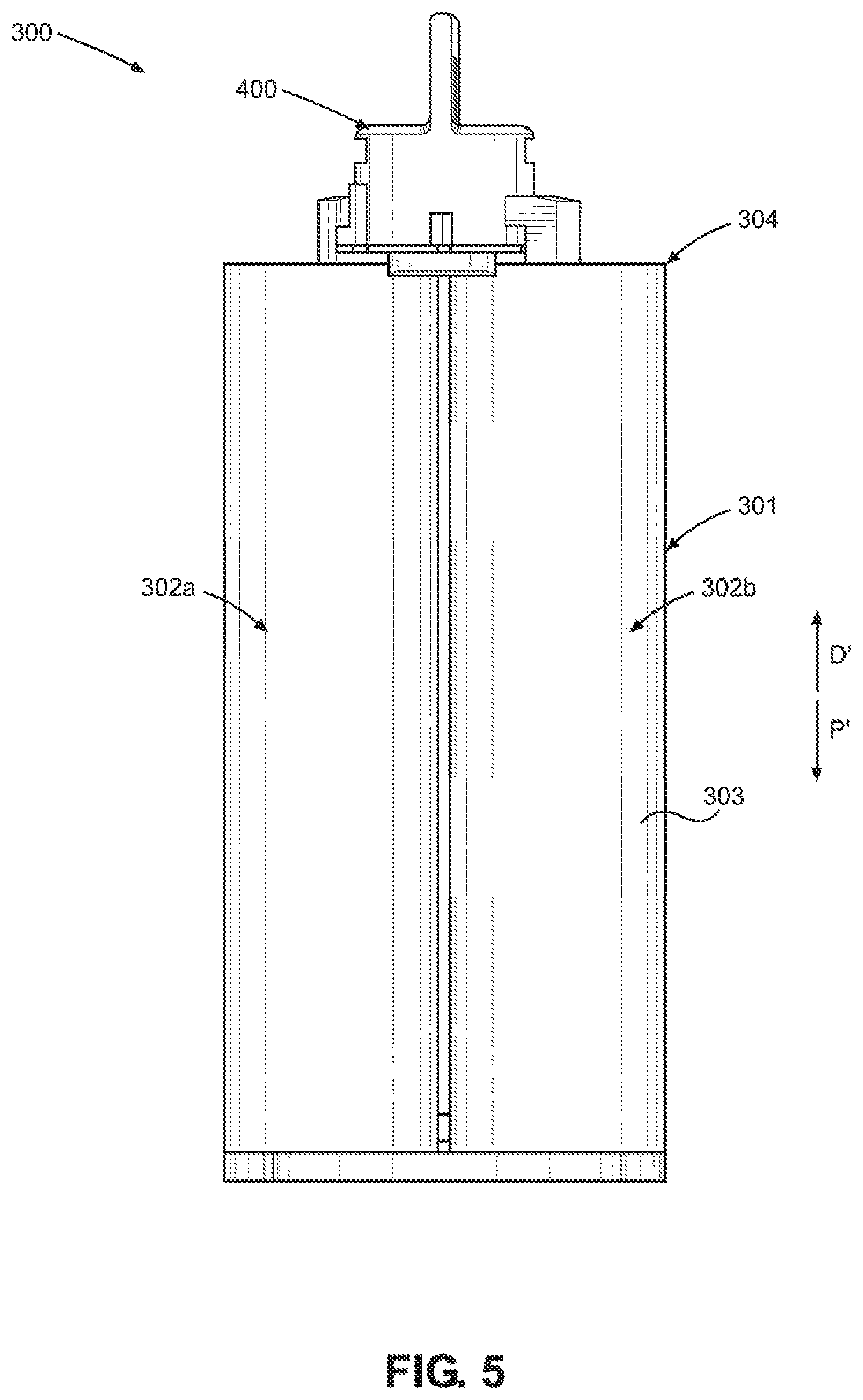 Patent US11780650 Figure 6 – Cap and cartridge assembly