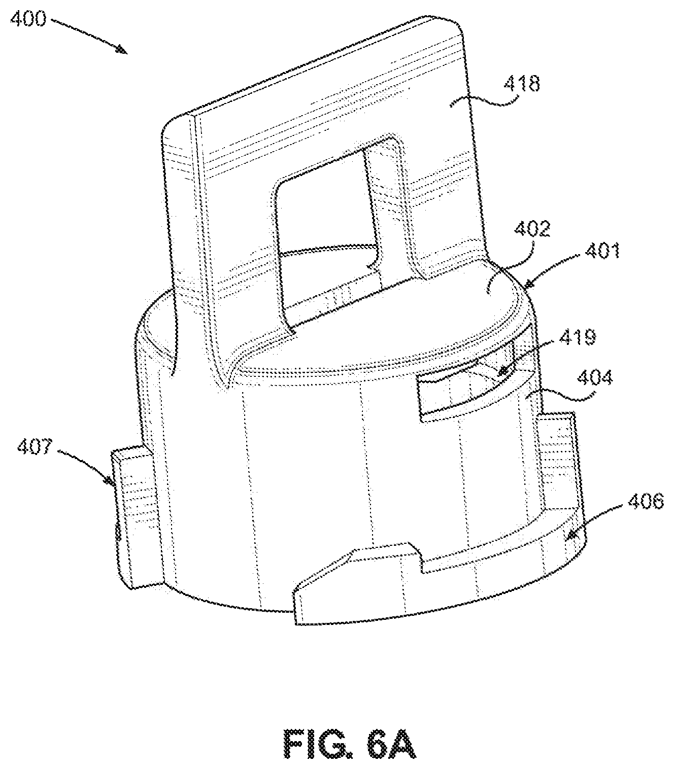 Patent US11780650 Figure 7 – Cap and cartridge assembly