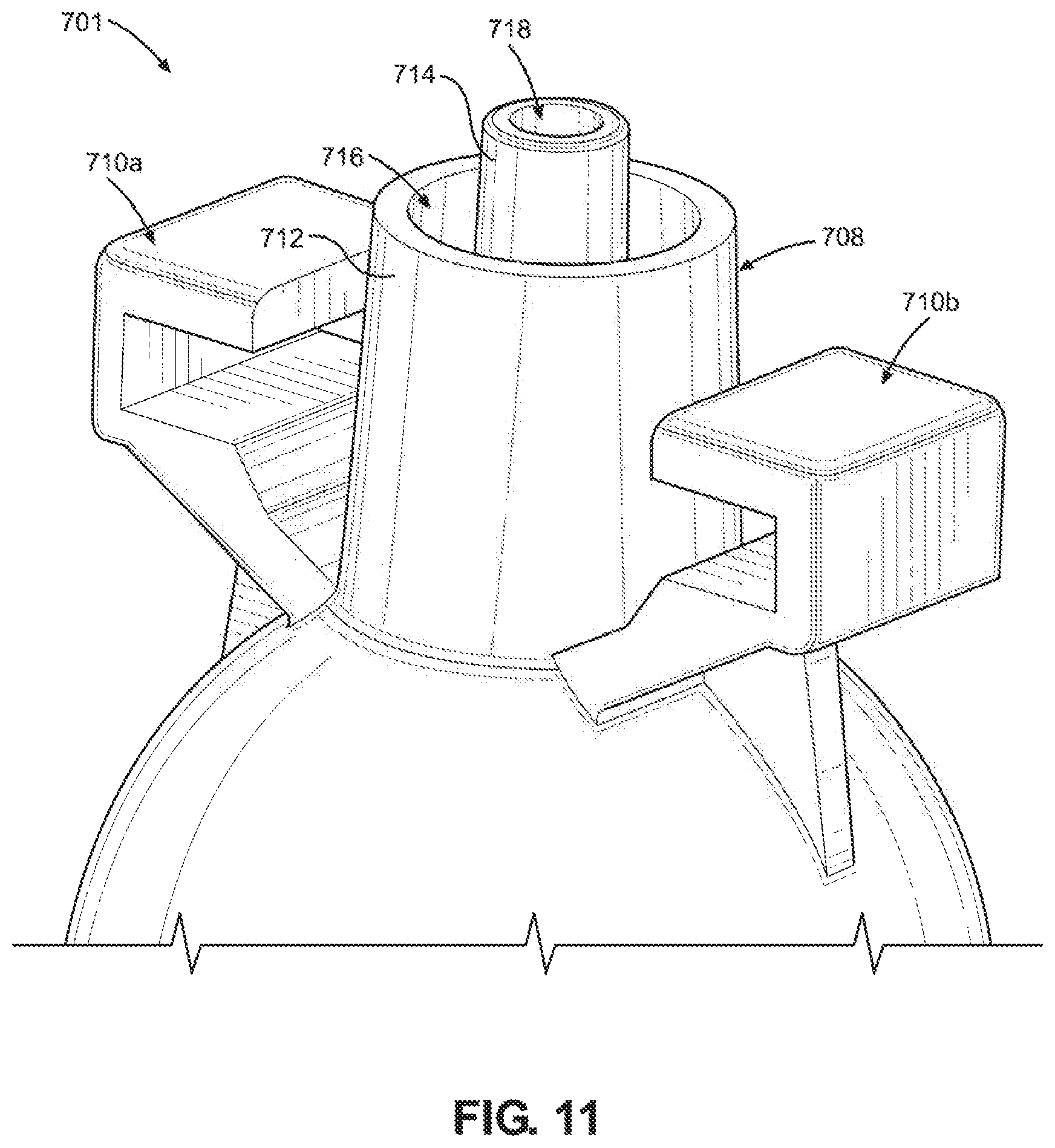 Patent US11780650 Figure 12 – Cap and cartridge assembly