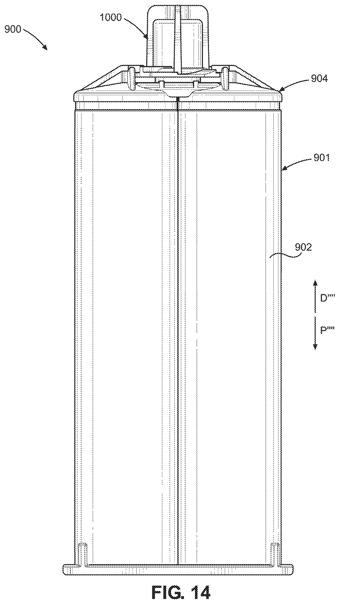 Patent US11780650 Figure 15 – Cap and cartridge assembly