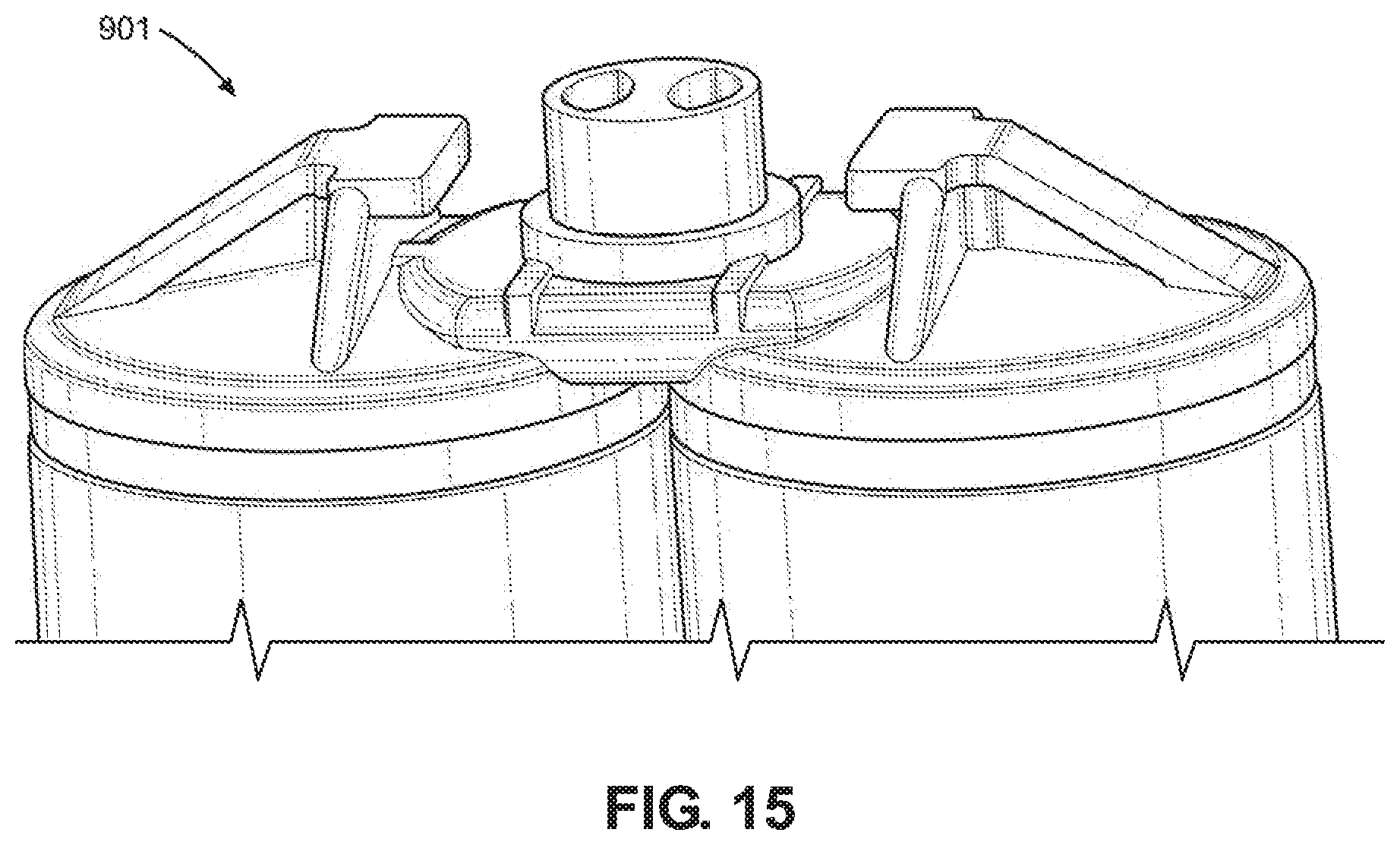 Patent US11780650 Figure 16 – Cap and cartridge assembly