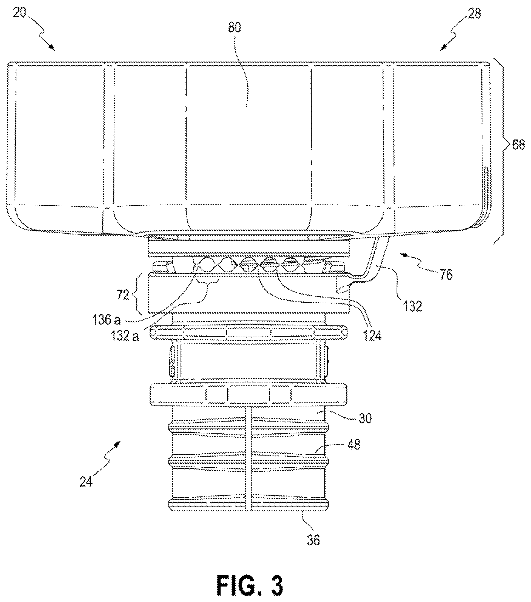 Patent US11780651 Figure 3 – Closure for a container and components for a closure