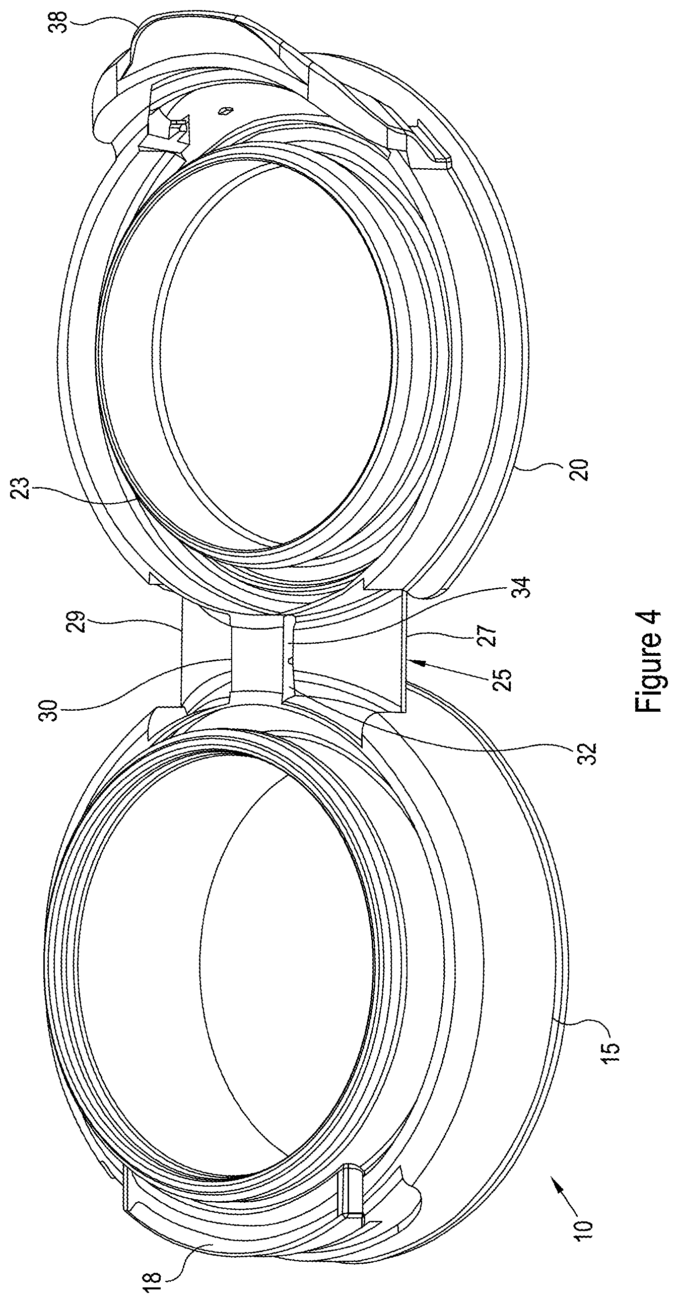 Patent US11780653 Figure 3 – Tamper evident container closure