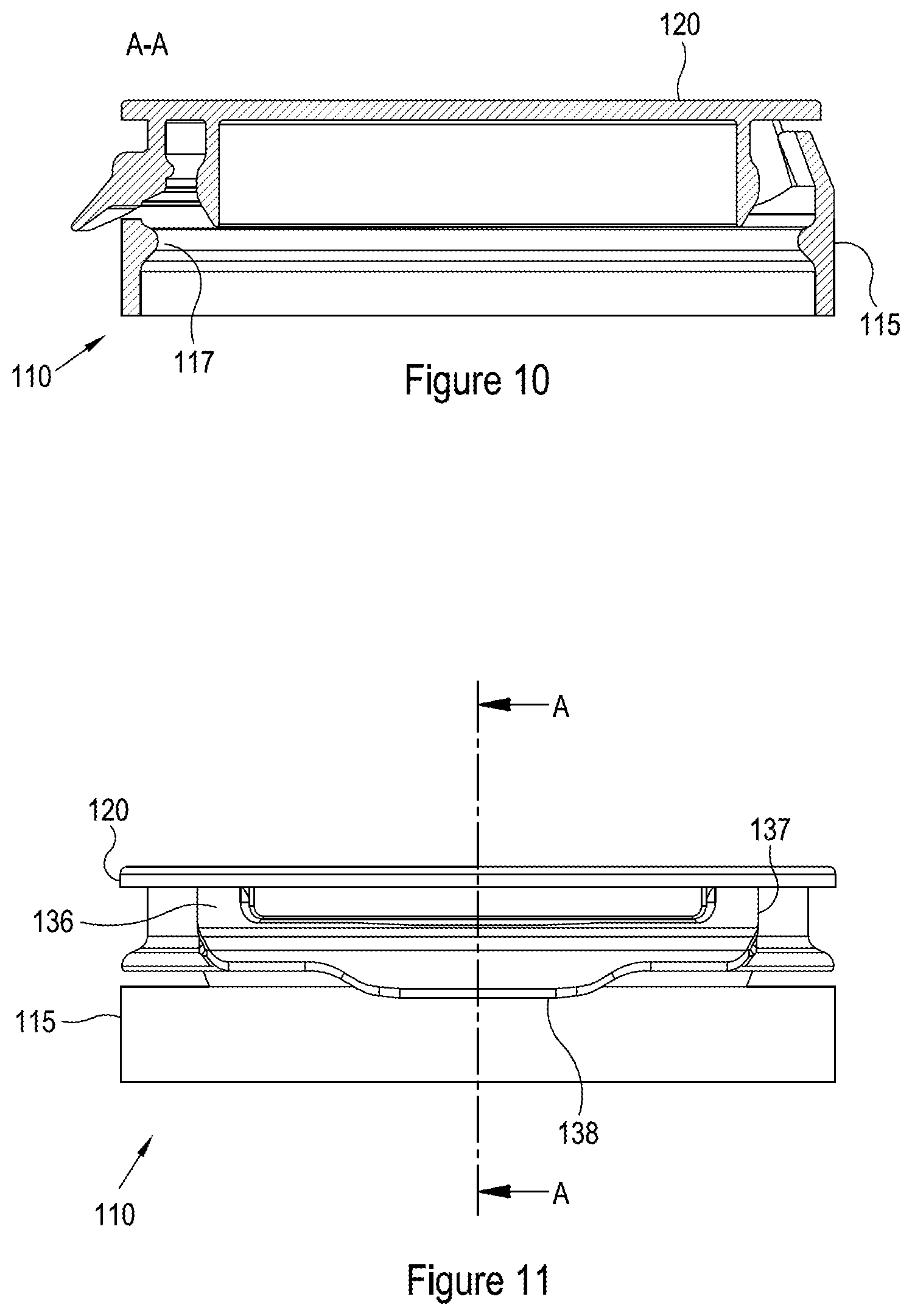 Patent US11780653 Figure 8 – Tamper evident container closure