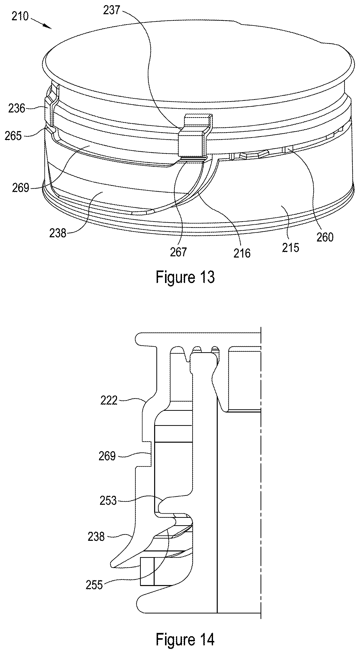 Patent US11780653 Figure 10 – Tamper evident container closure