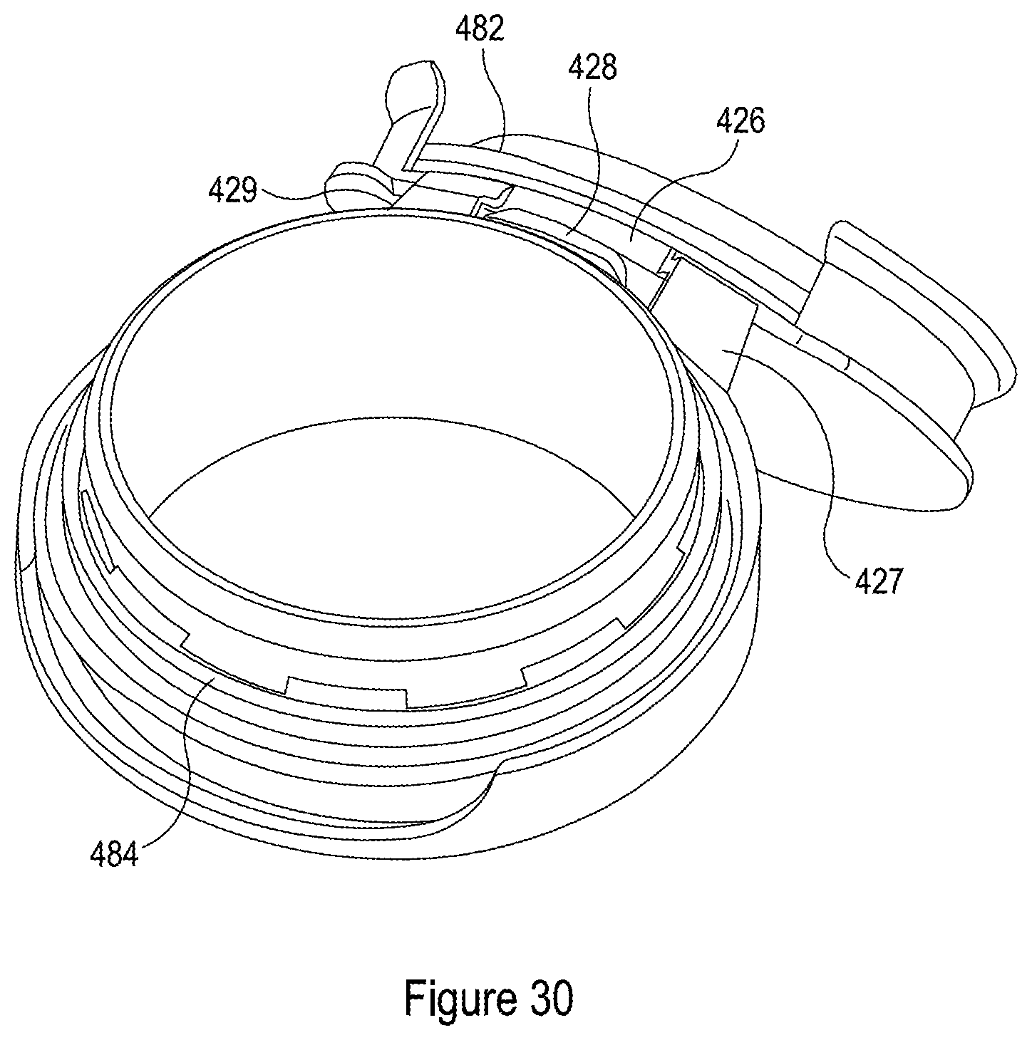 Patent US11780653 Figure 19 – Tamper evident container closure