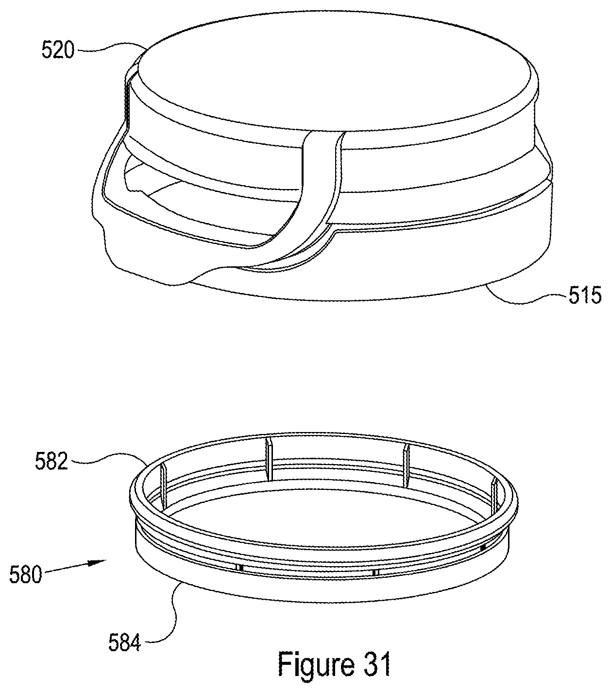Patent US11780653 Figure 20 – Tamper evident container closure