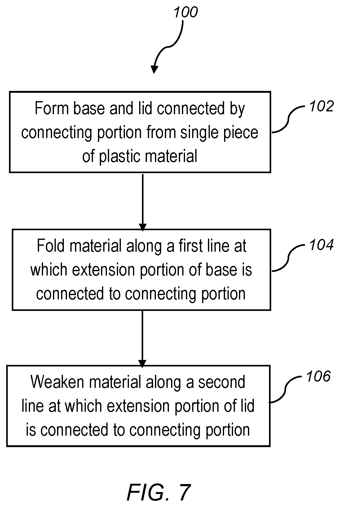 Patent US11780654 Figure 4 – Container with tearable lid