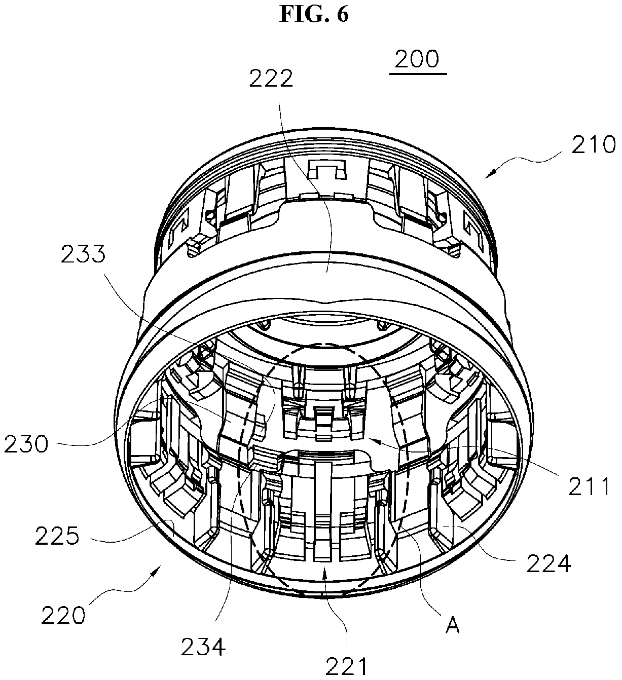 Patent US11780655 Figure 4 – Structure for one-touch opening/closing of cap and container