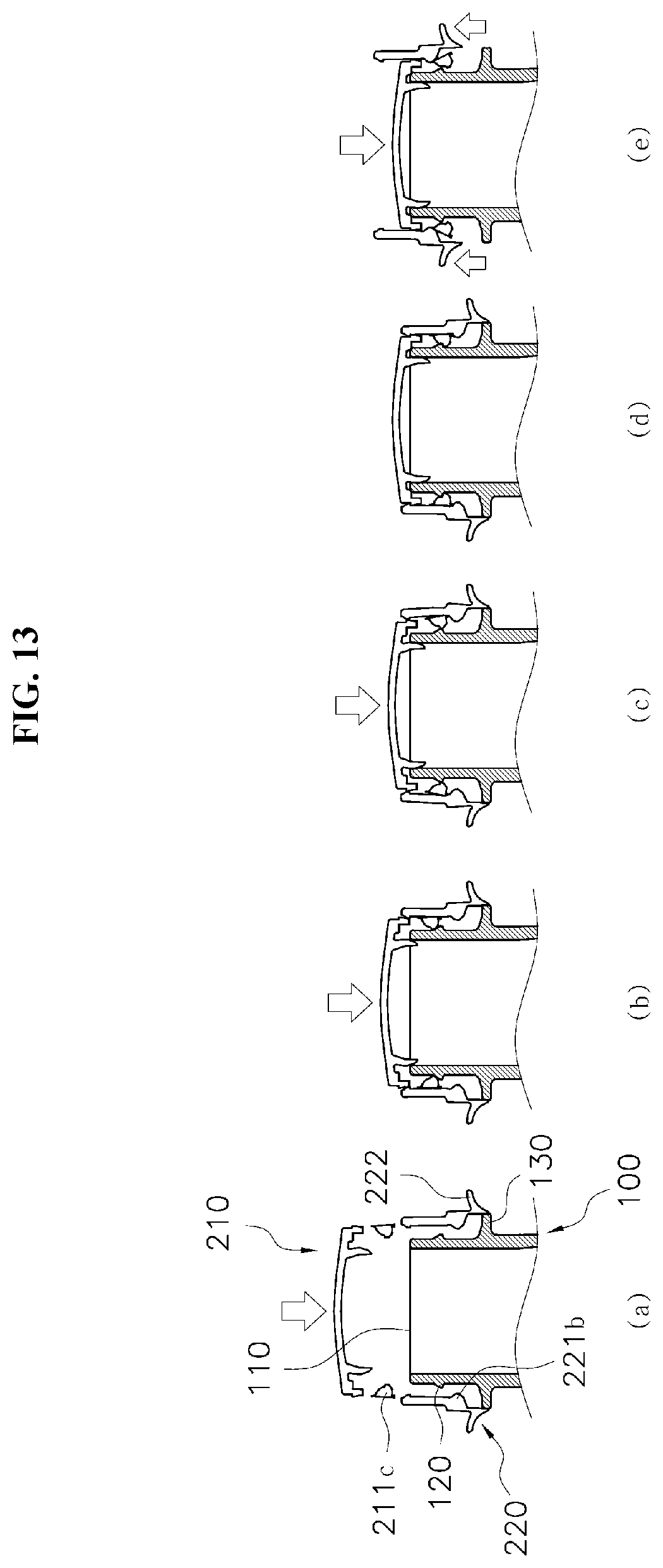 Patent US11780655 Figure 9 – Structure for one-touch opening/closing of cap and container