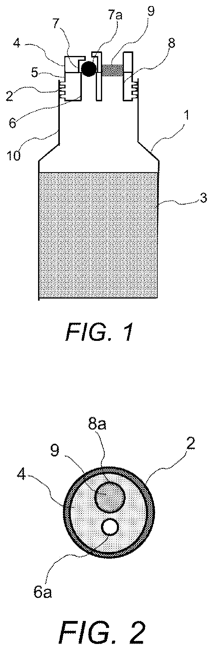 Patent US11780656 Figure 1 – Product with a non-alcohol drink and method for preserving said drink