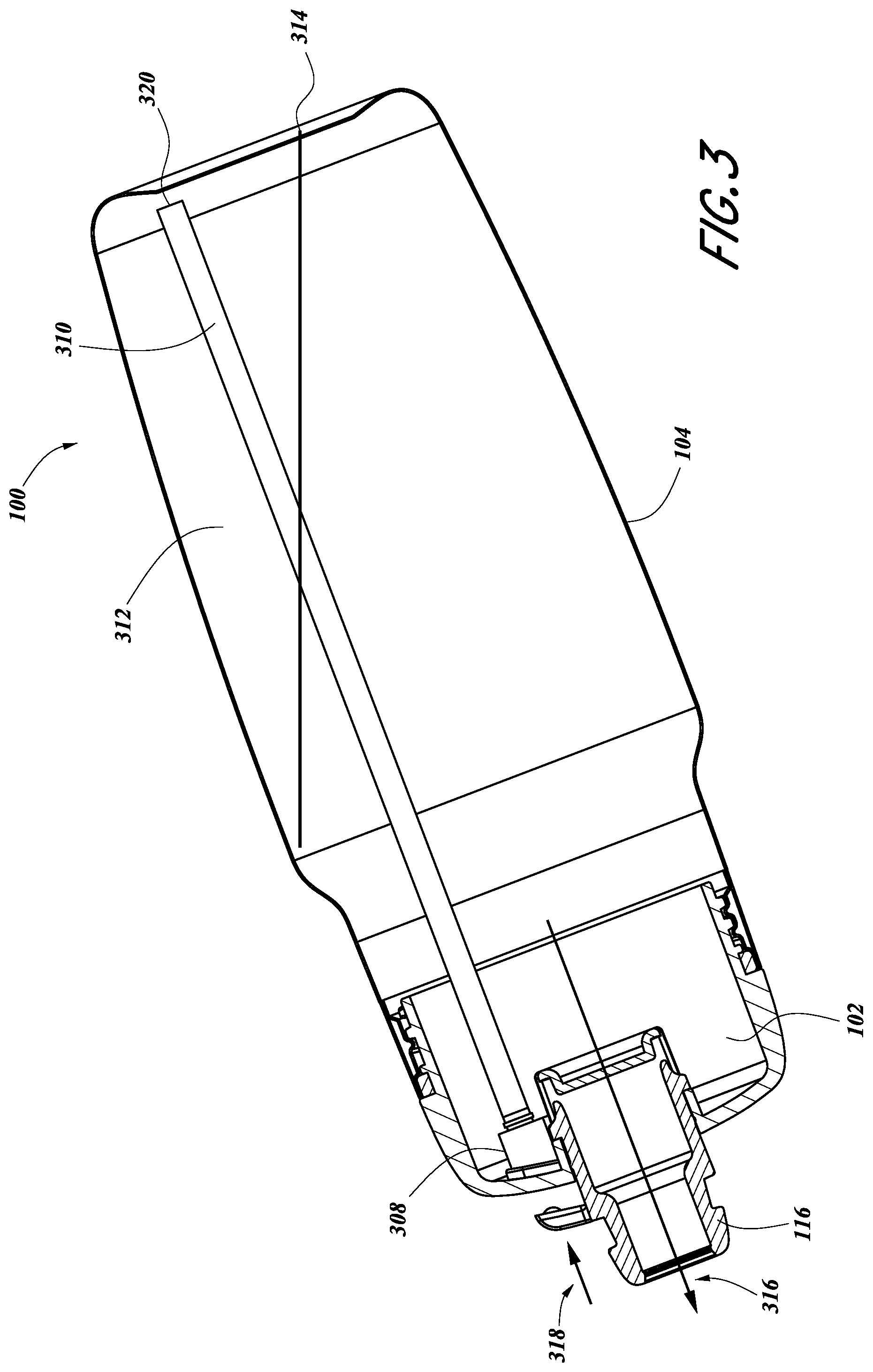 Patent US11780657 Figure 3 – Sport water bottle with high flow rate
