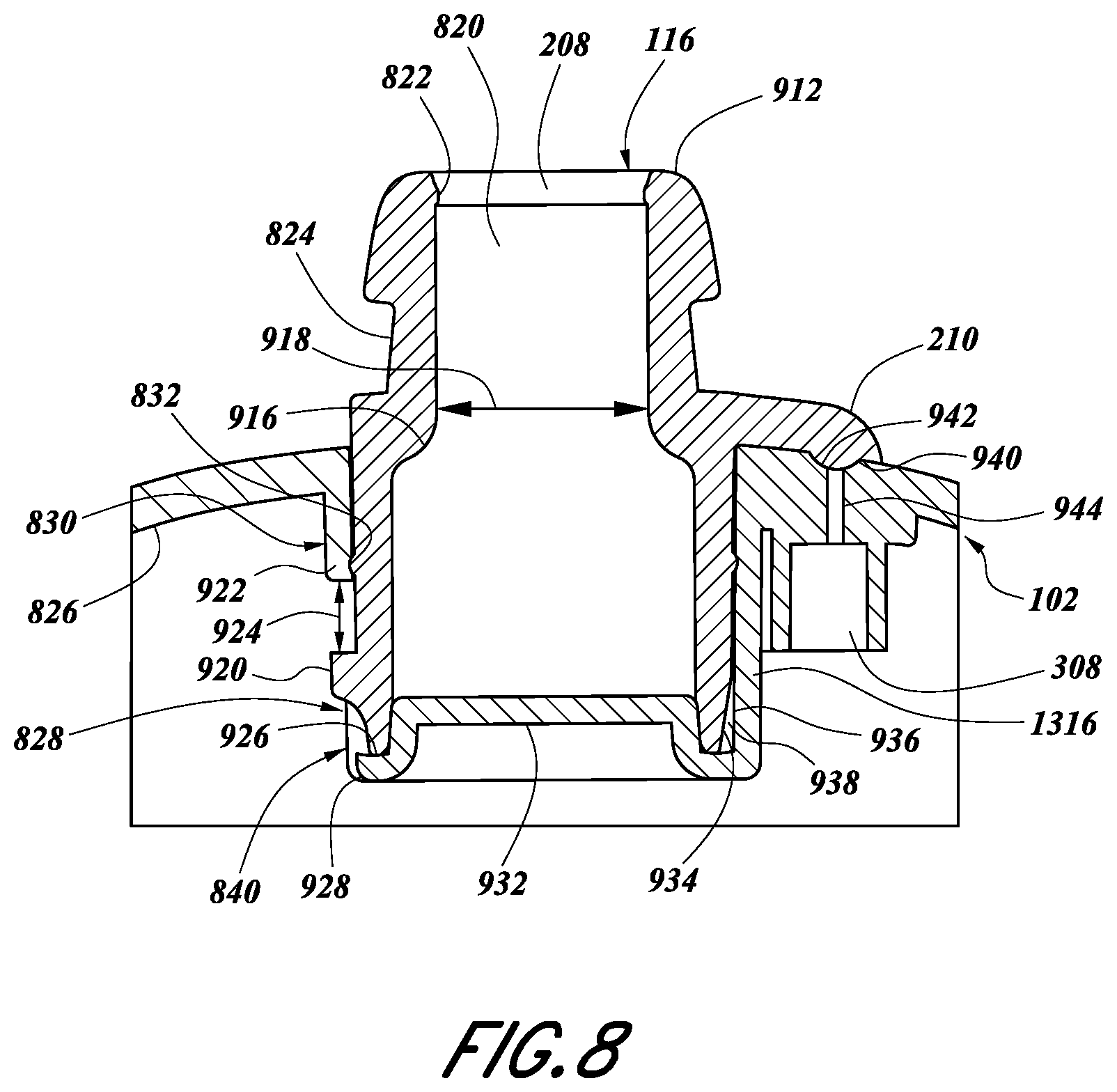 Patent US11780657 Figure 7 – Sport water bottle with high flow rate