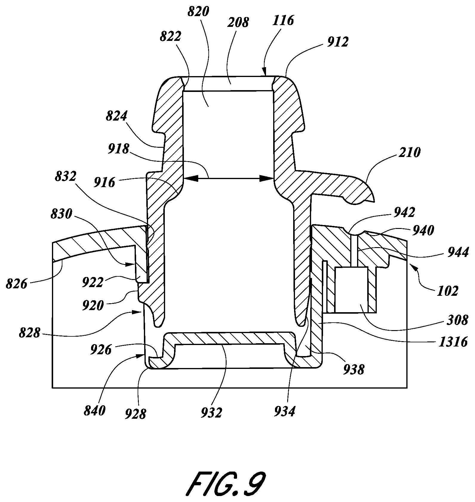 Patent US11780657 Figure 8 – Sport water bottle with high flow rate