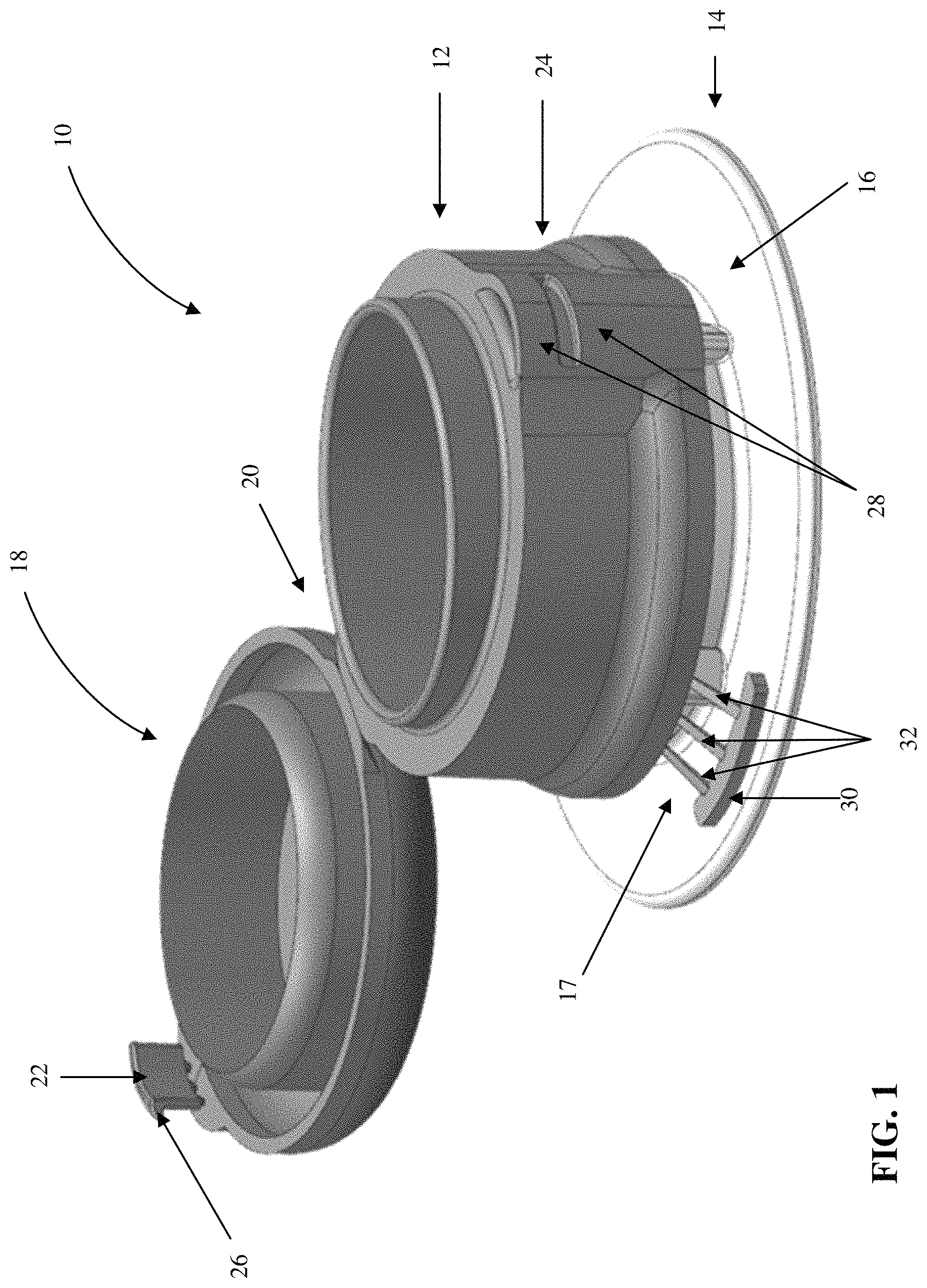 Patent US11780659 Figure 1 – Tethered closure device