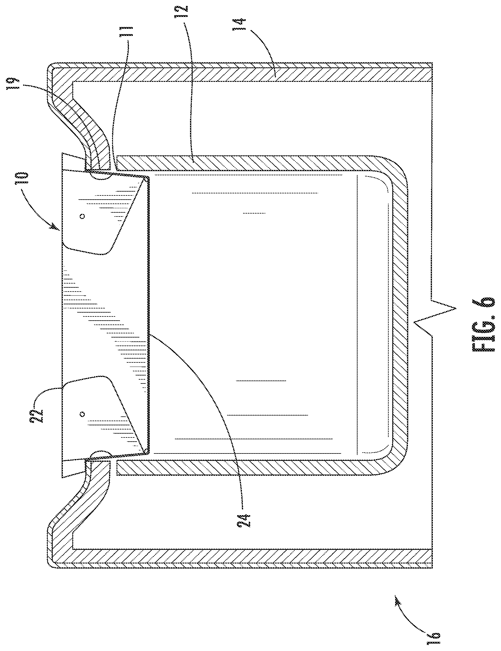 Patent US11780663 Figure 10 – Tub support