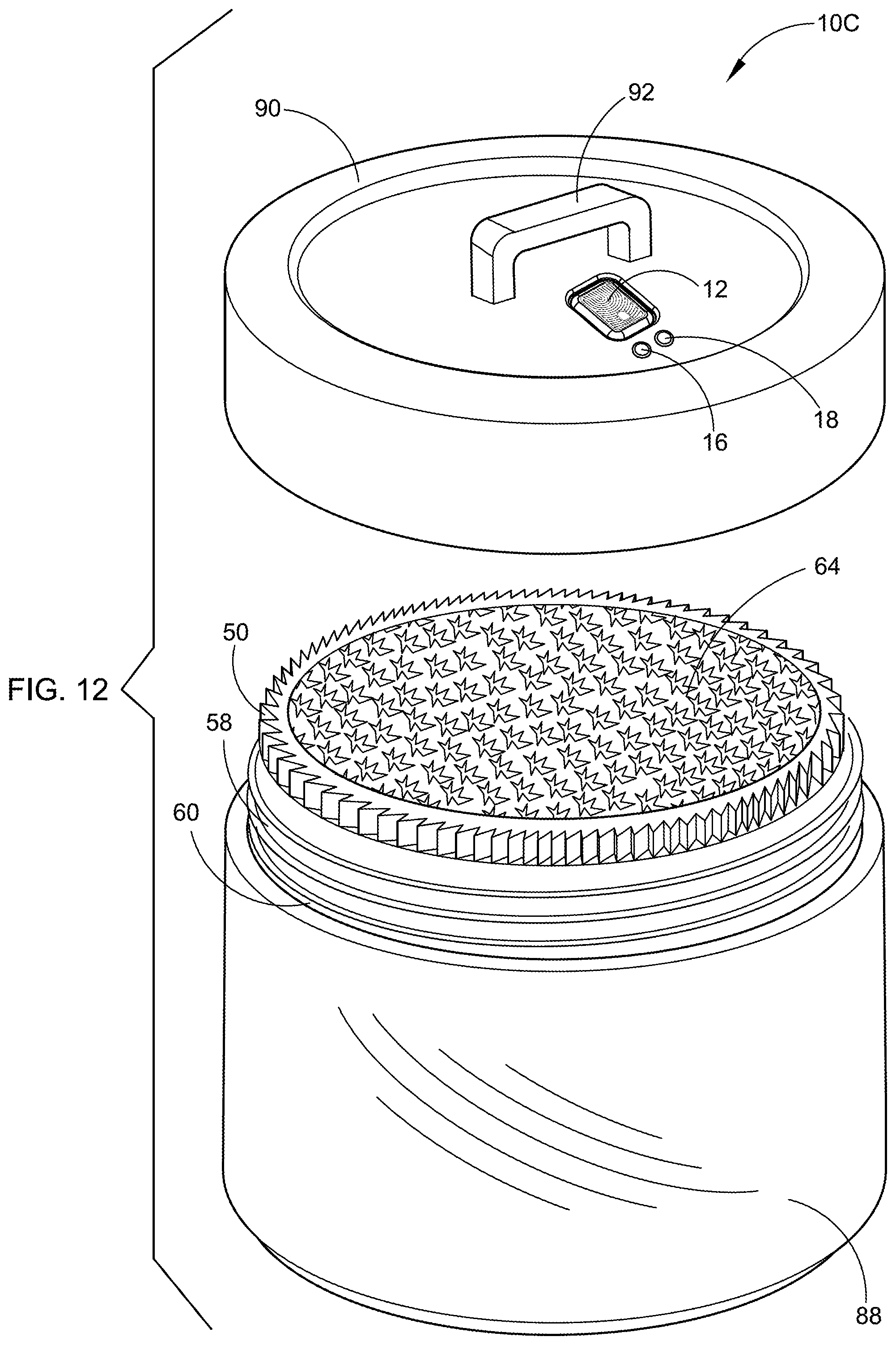 Patent US11780664 Figure 4 – Wireless controlled locking jar with integrated vacuum pump