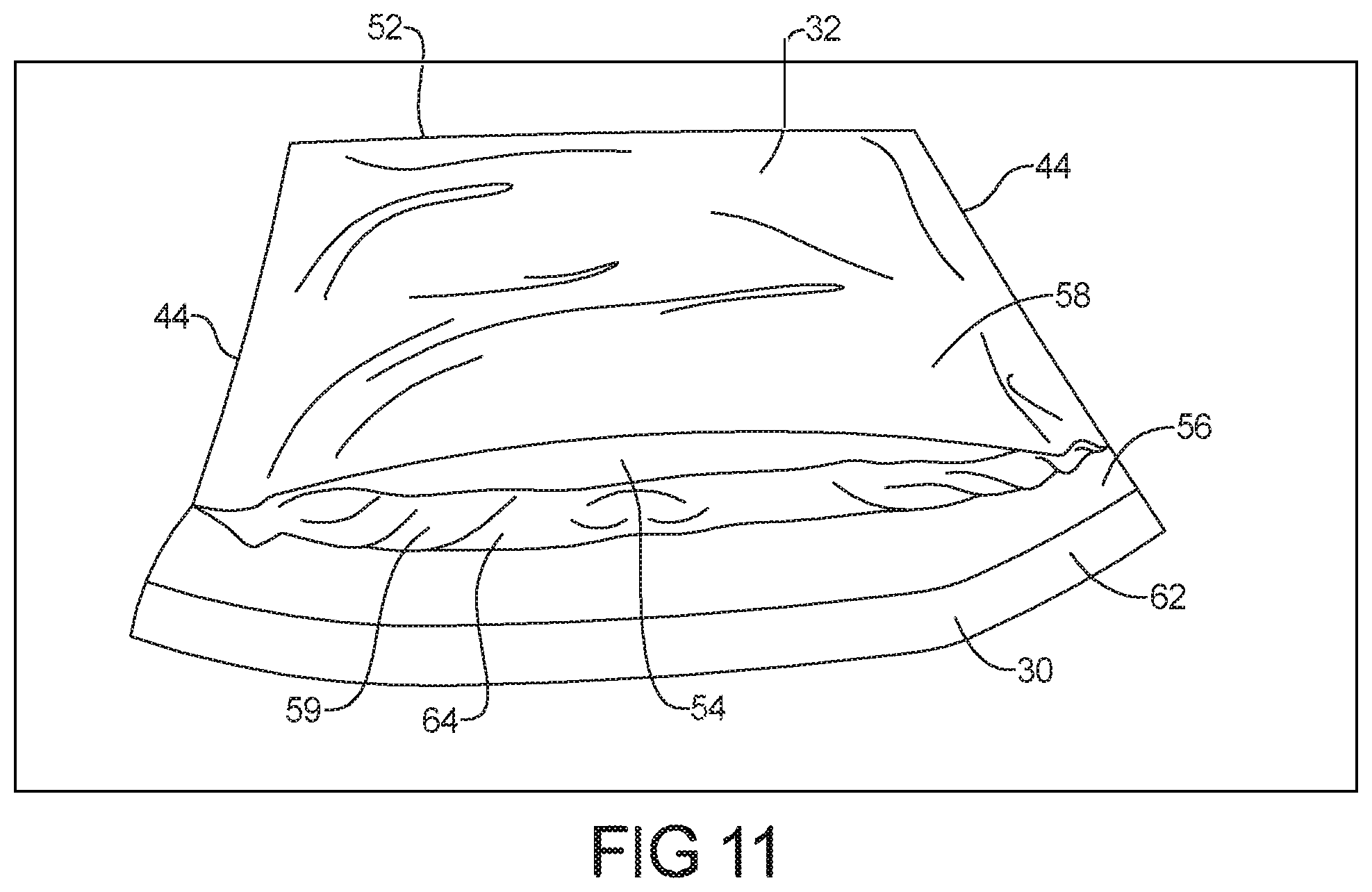 Patent US11780666 Figure 11 – Repulpable container