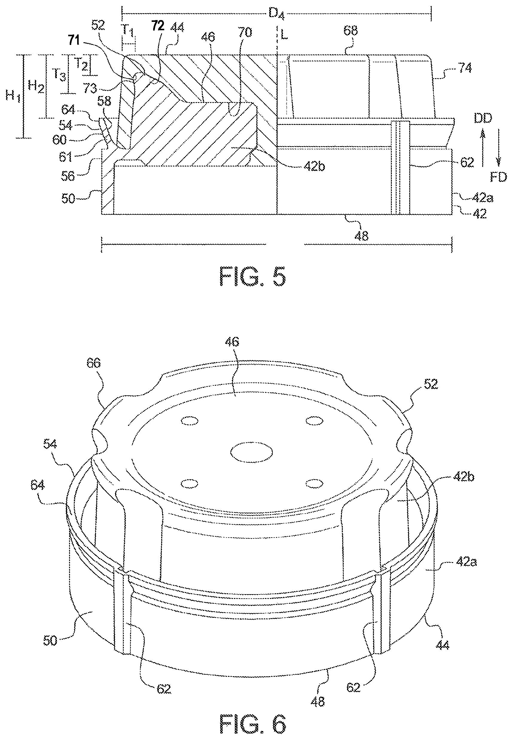 Patent US11780667 Figure 4 – Piston for a collapsible cartridge