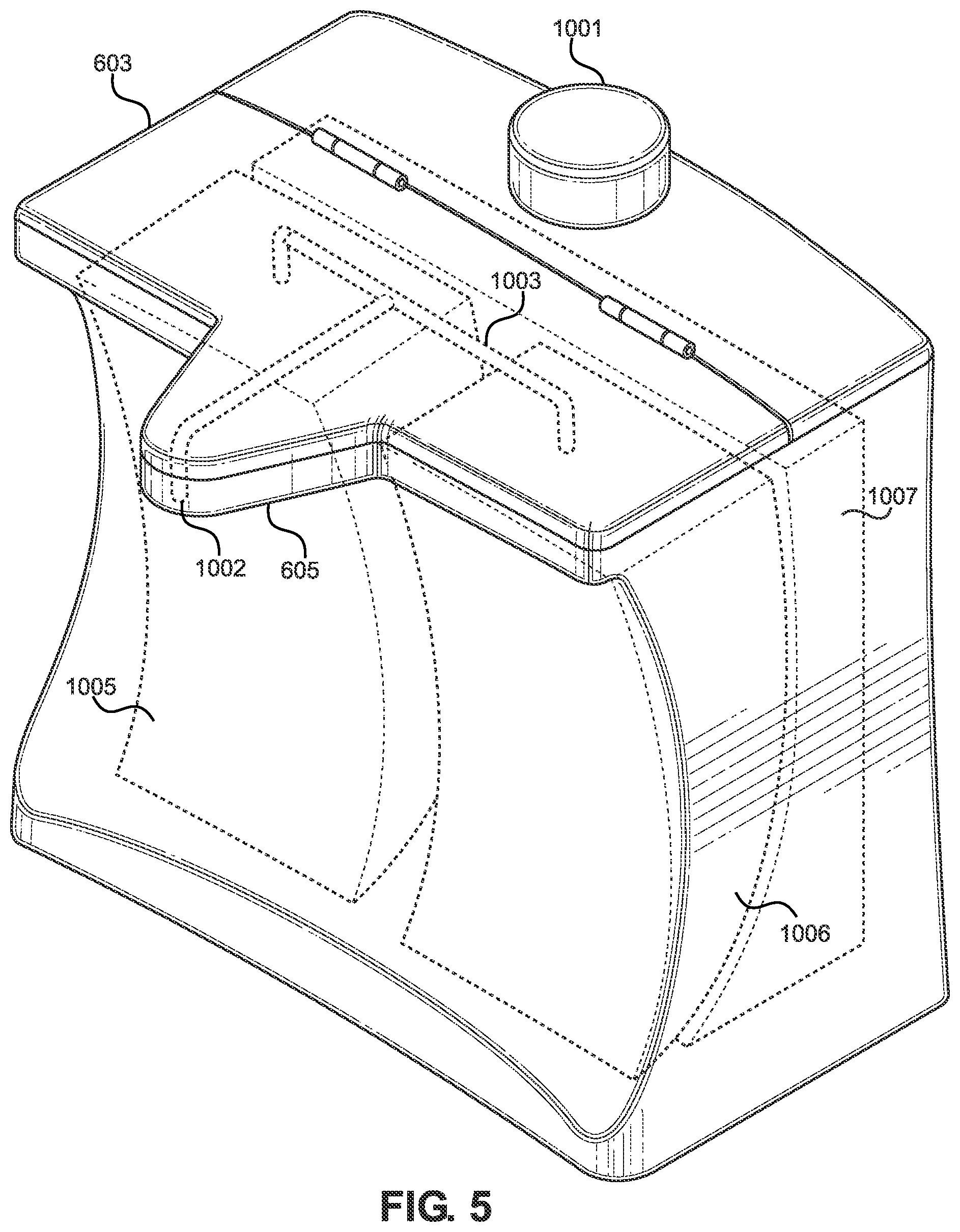 Patent US11780668 Figure 4 – Pressure system solution dispenser